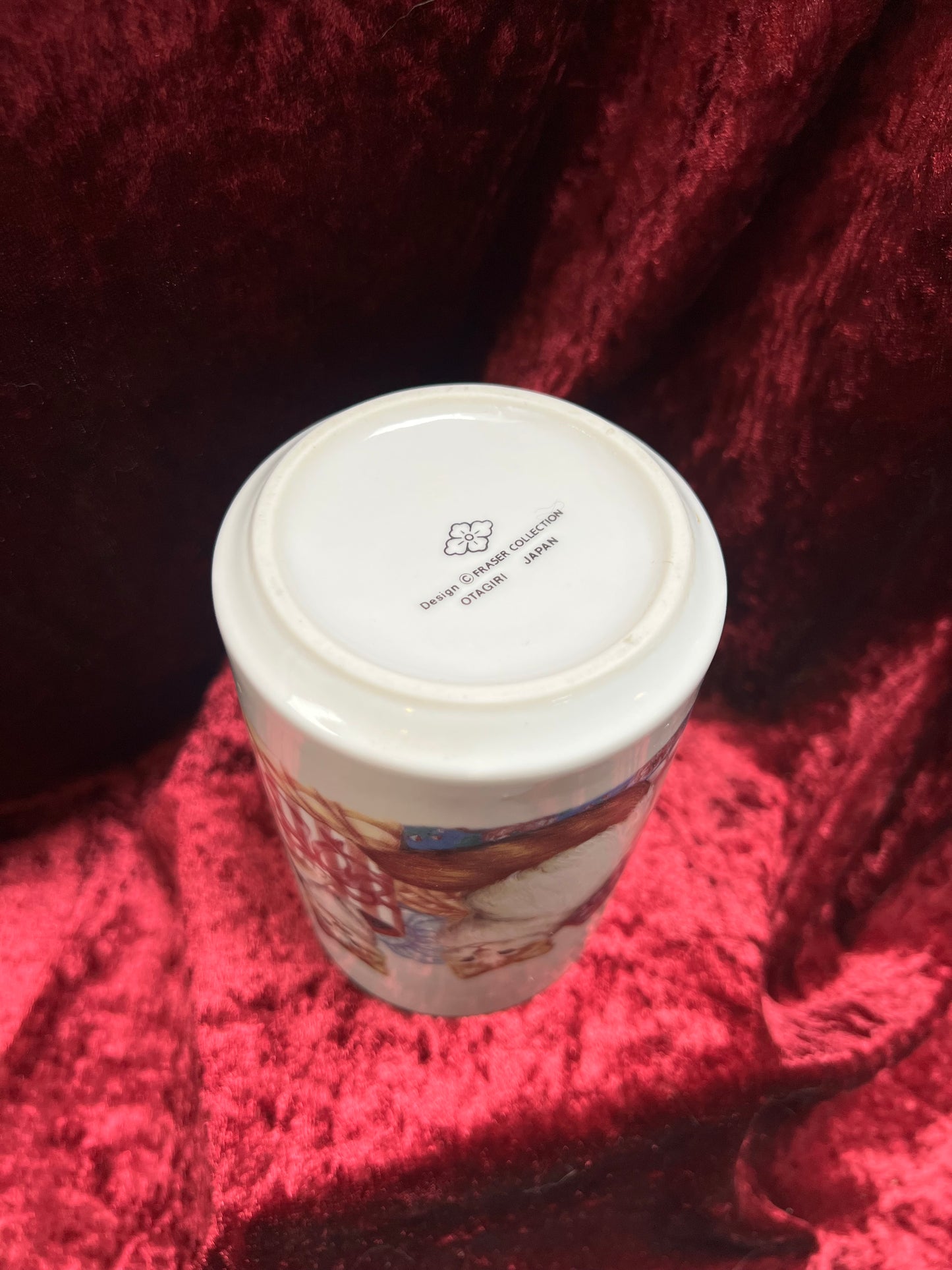 Vintage Mug - Novelty Coffee Cup - Cuddling House Cats - Otagiri Japan