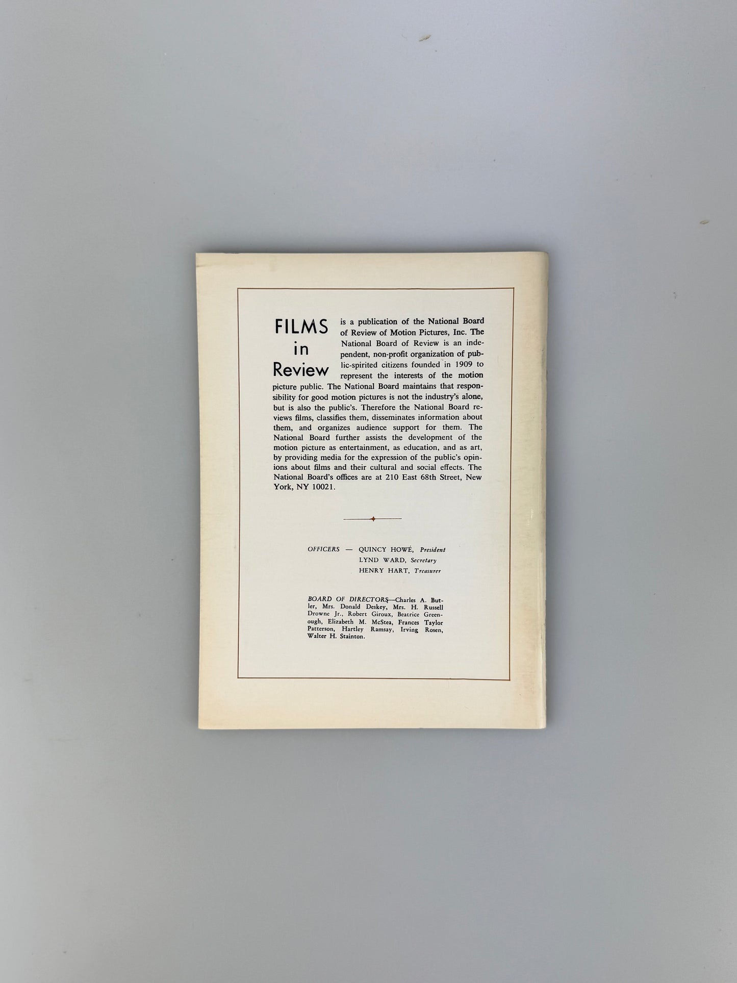 Films In Review Magazine - November 1971 - Gene Tierney, Geo. Seaton, The French Connection