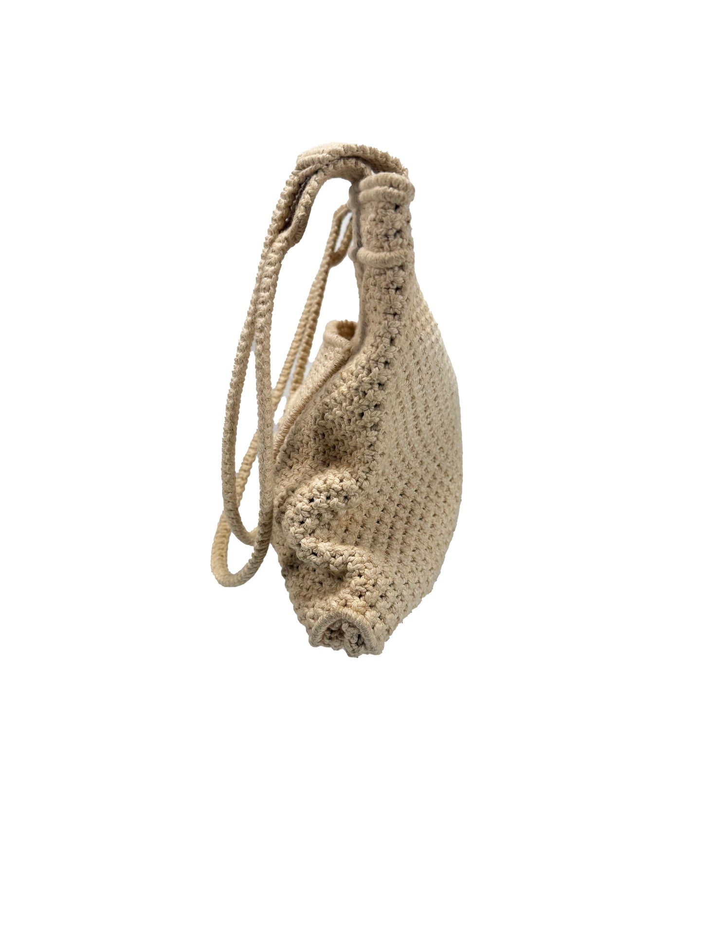 Vintage Purse - Jute Crocheted Shoulder Bag