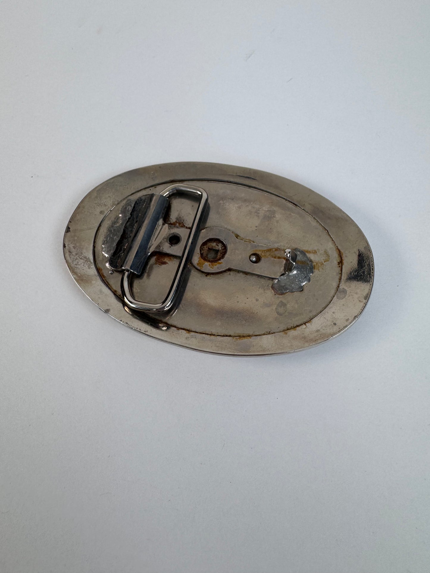 Vintage Brass Belt Buckle - China Doll Dodge City Brothel Token - Novelty Gag Gift