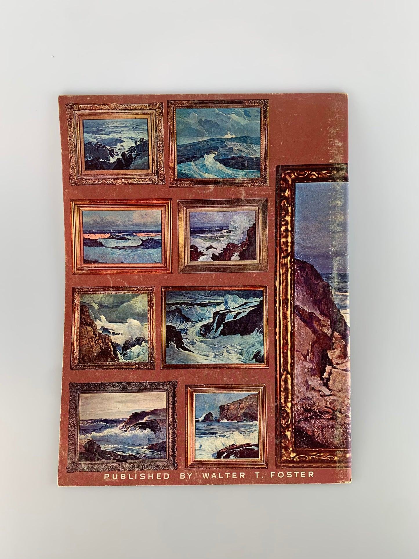 Vintage Walter T. Foster Art Book - Frederick Waugh's Paintings of the Sea w/ 60 Full Color Reproductions