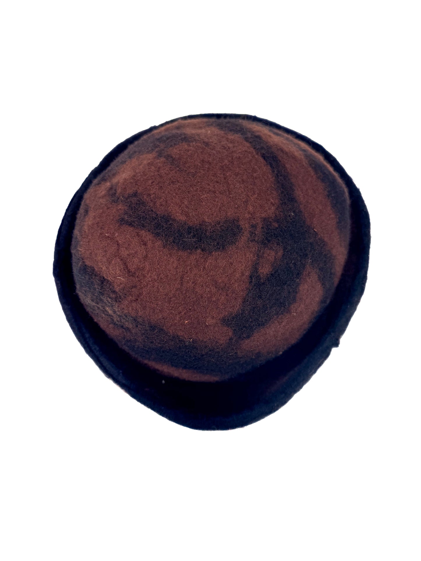 Vintage Hat - Crown & Brim San Francisco - Brown & Black Wool Hat