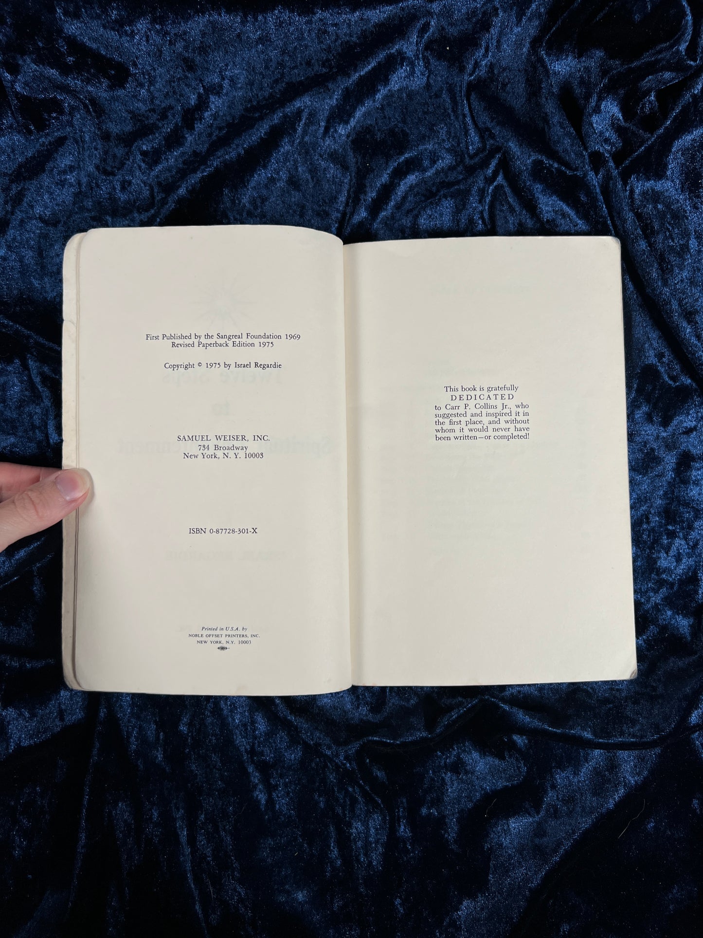 Vintage 1975 Occult Book – Twelve Steps to Spiritual Enlightenment by Israel Regardie
