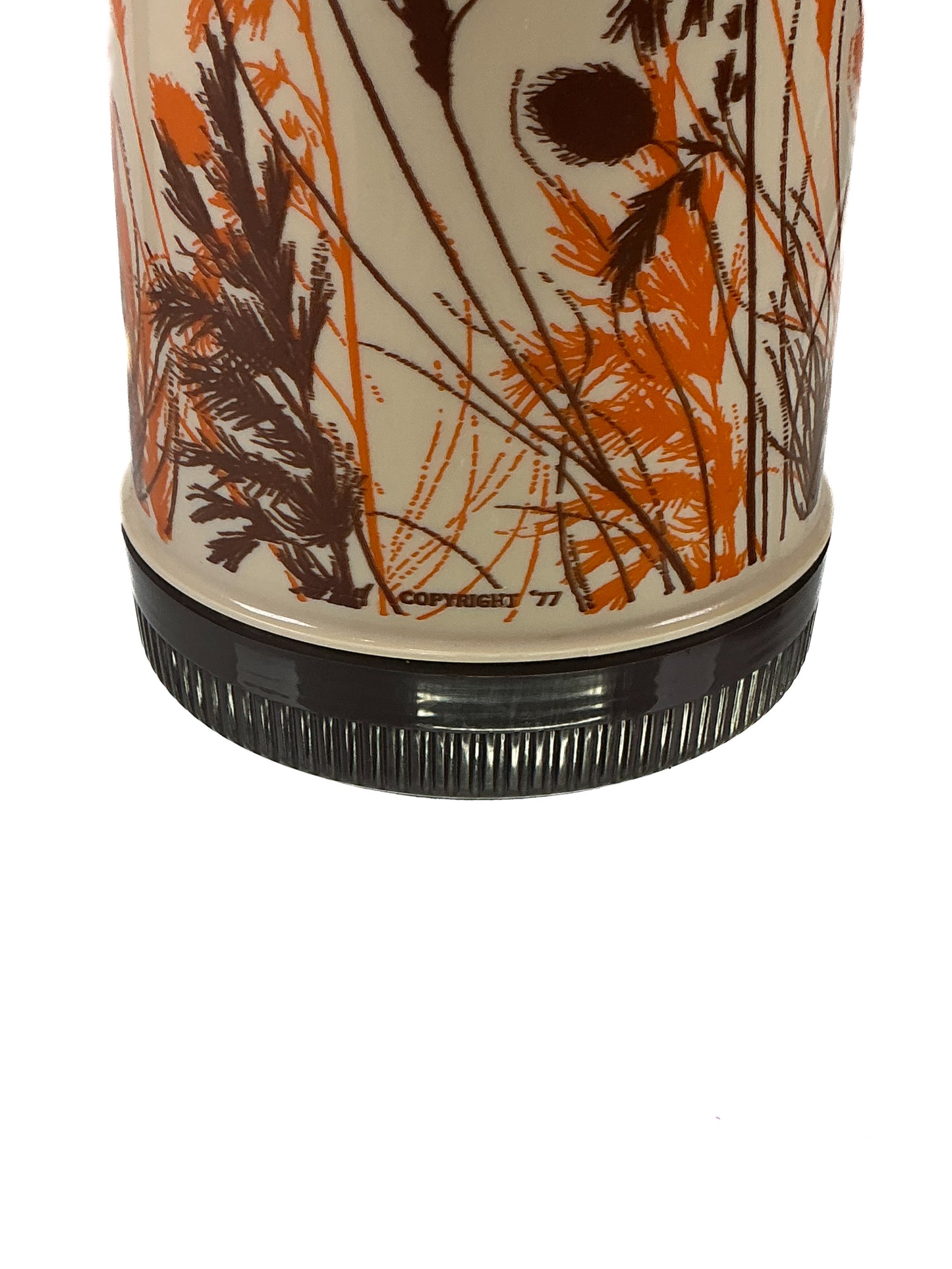 Vintage Thermos - Aladdin Pump A Drink Hot or Cold - Wheat Design