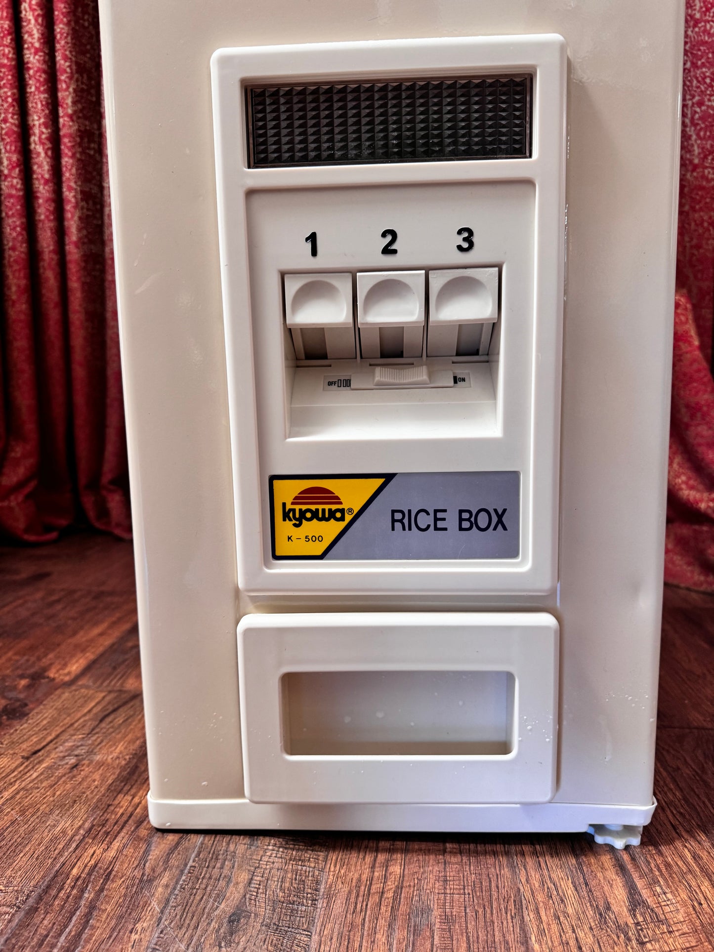 Vintage Kyowa Rice Dispenser with Bright Florals - 35K Model K-500 | Great Condition