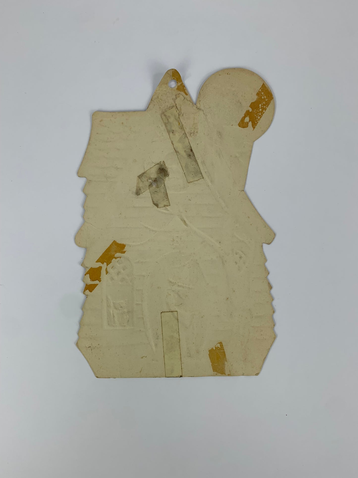 Vintage Beistle Halloween Die Cut - Haunted House - Made In U.S.A.