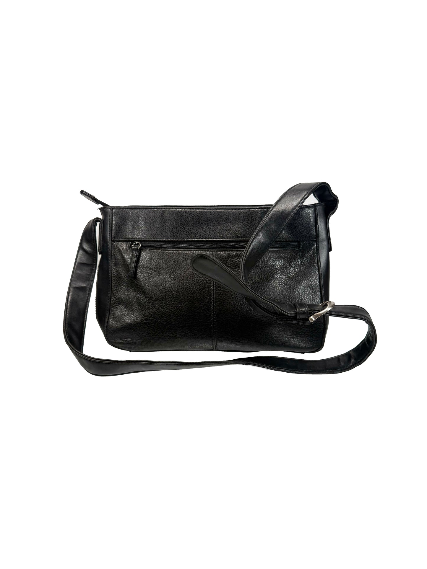 Vintage Purse - Black Leather Sharon B. Studio Cross Body Bag