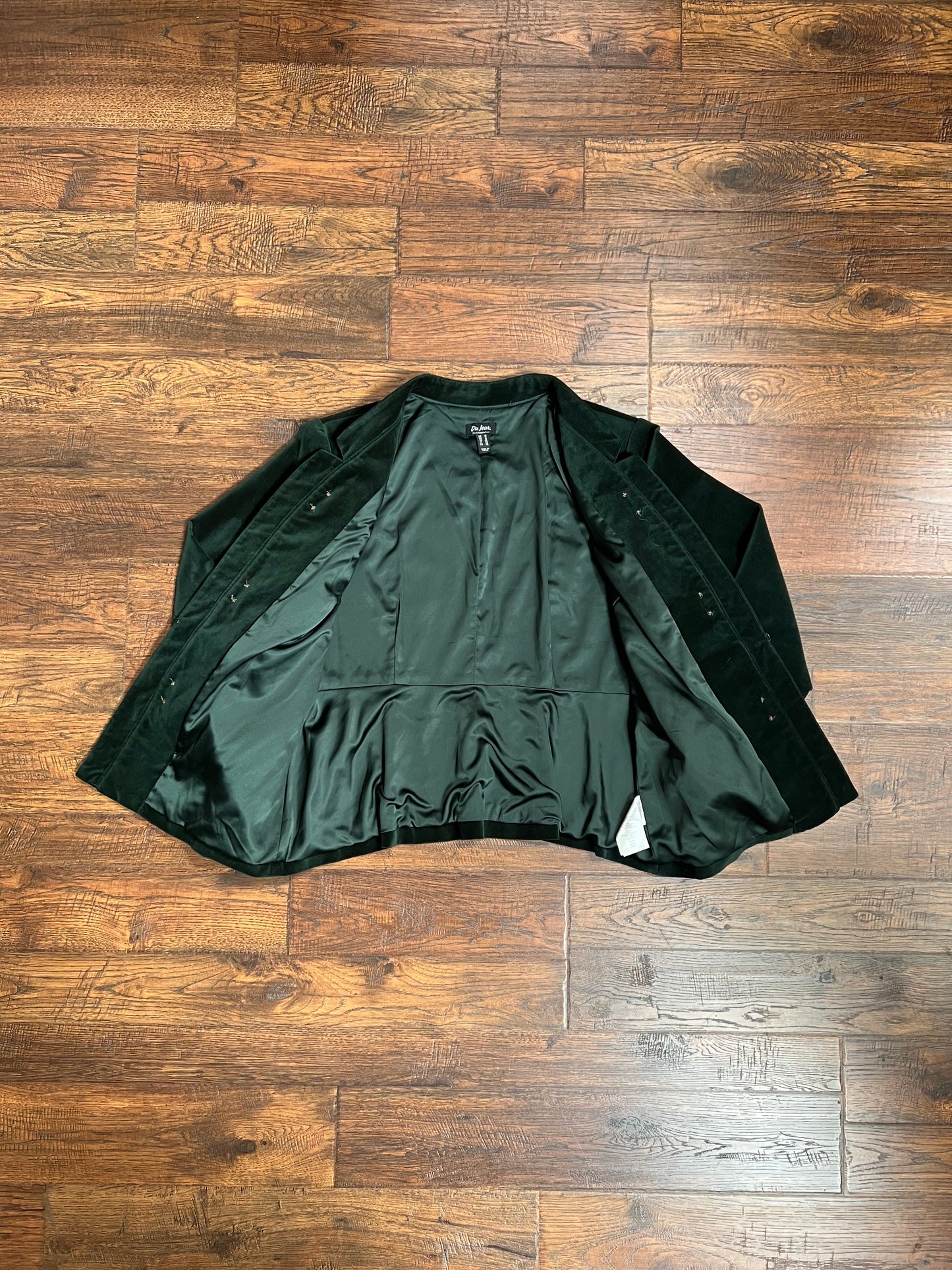 Clothing - Blazer Jacket - Green Velvet - Medium - Du Jour