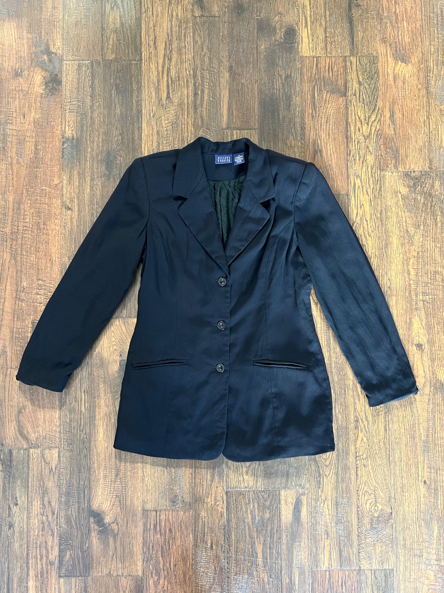 Vintage Clothing - Blazer Jacket - Black - Medium - Hillard & Hanson