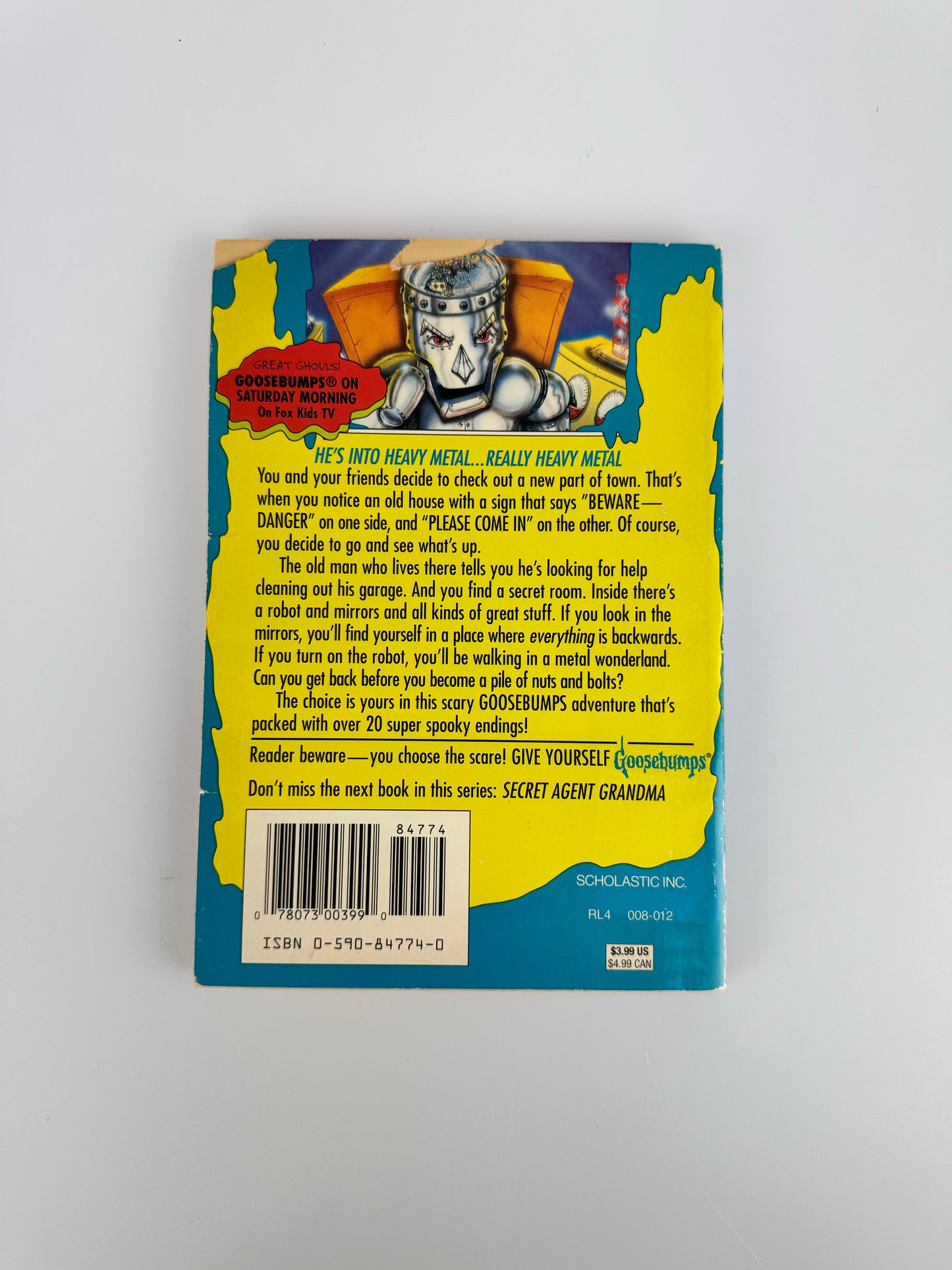 Vintage Horror Paperback - Give Yourself Goosebumps Book | Reader Beware...You Choose The Scare! - R.L. Stine