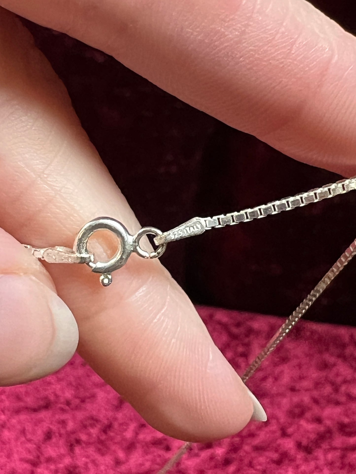 Vintage 925 Sterling Silver Snake Necklace – Turquoise Accent Serpent Pendant