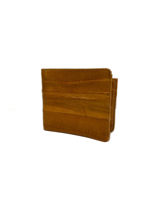 Vintage Bifold Wallet - Blonde Tan - Genuine Eelskin