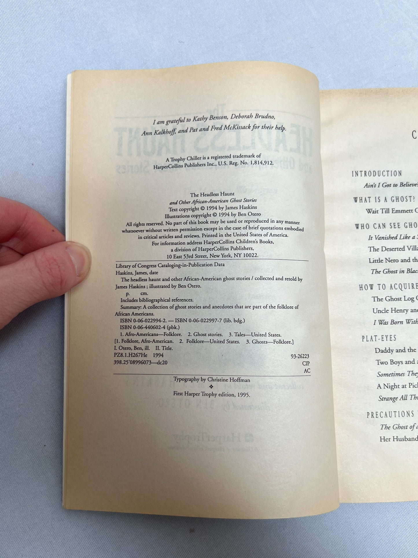 Vintage Paperback - The Headless Haunt and Other African-American Ghost Stories - James Haskins - 1995