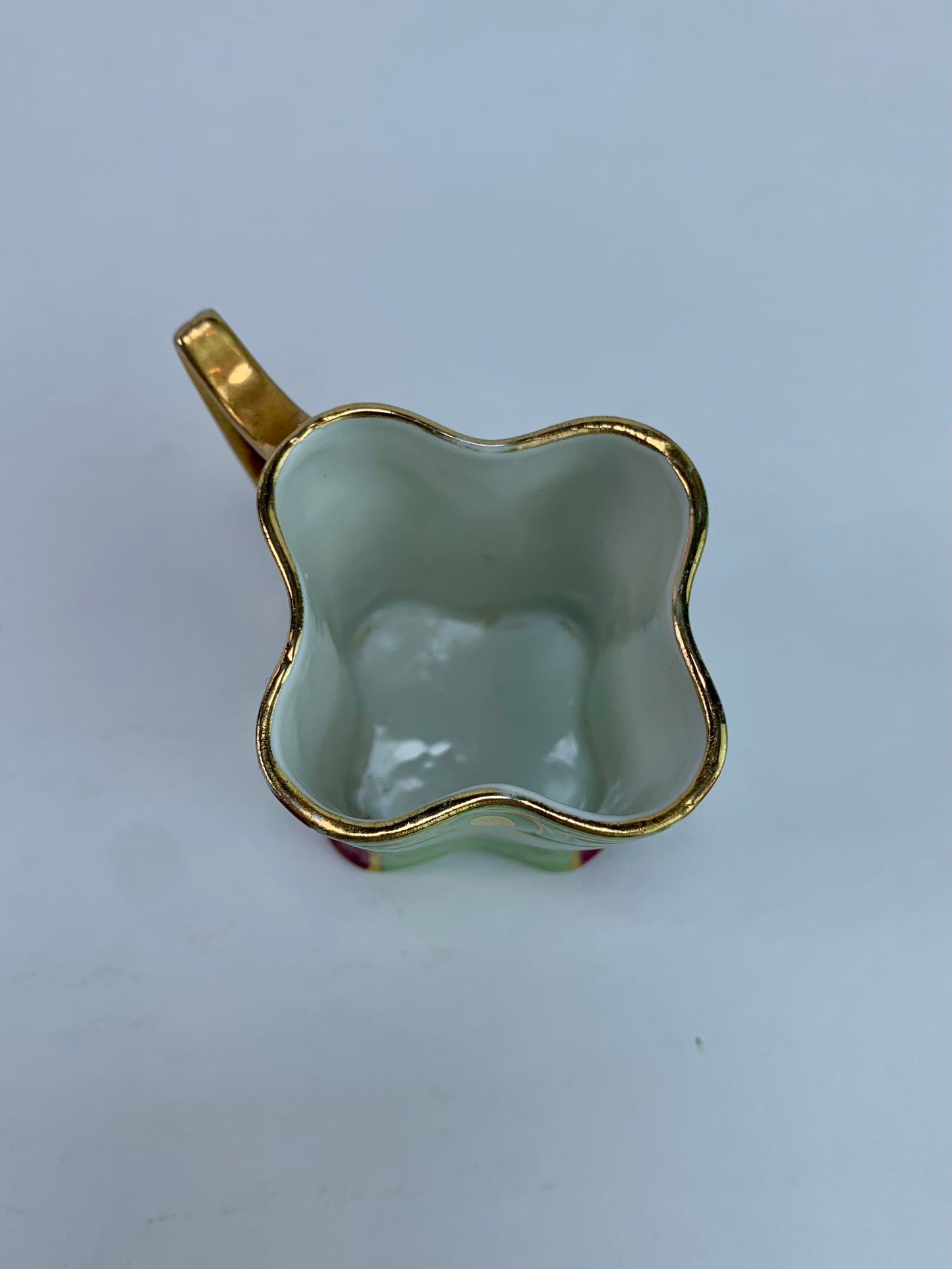 Vintage Kitchen - Demitasse Espresso Cup - Maroon & Green - 2"