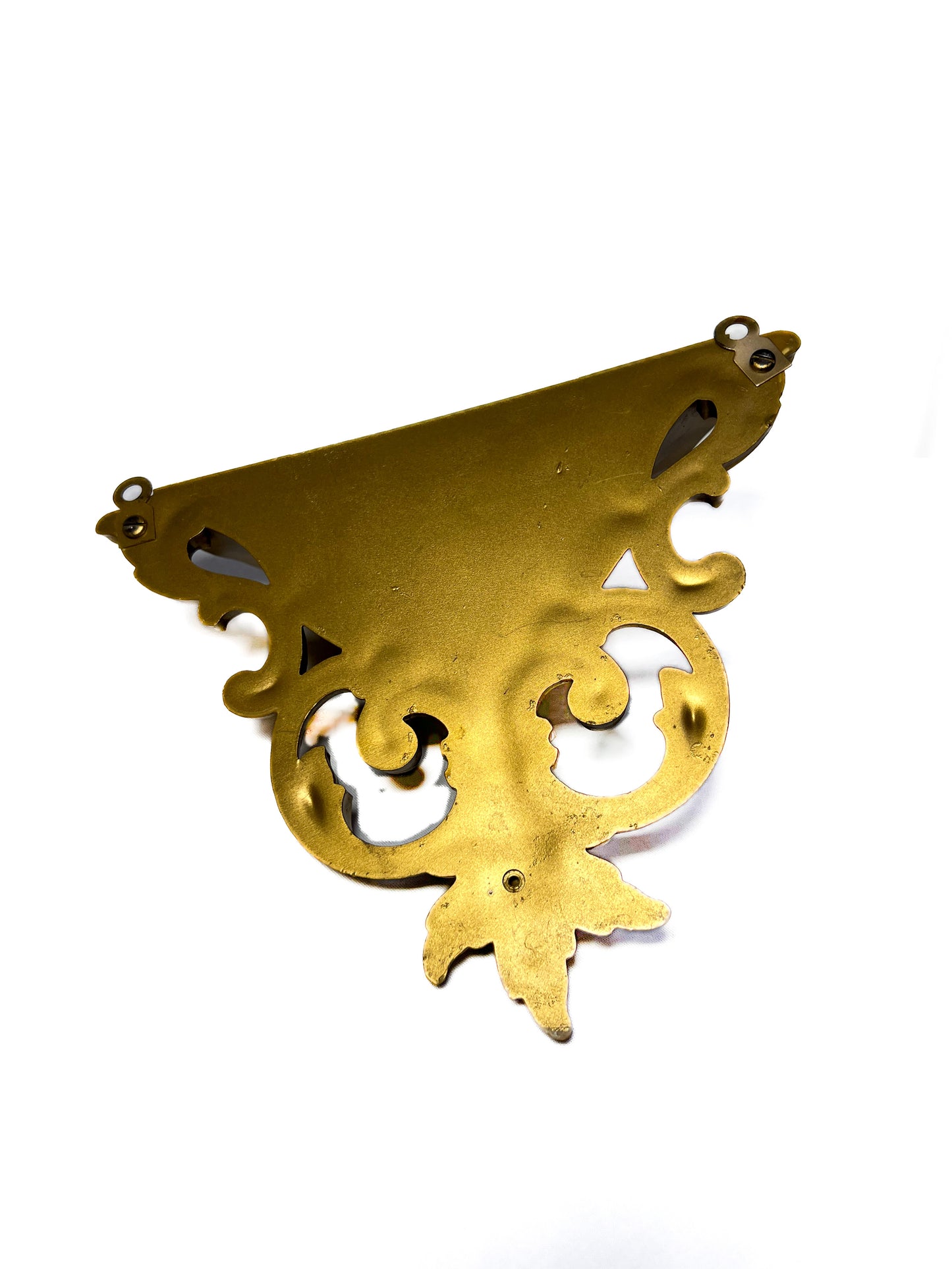 Vintage Home Decor - Gold Wall Pocket - Syroco - 1962 - Made In U.S.A.