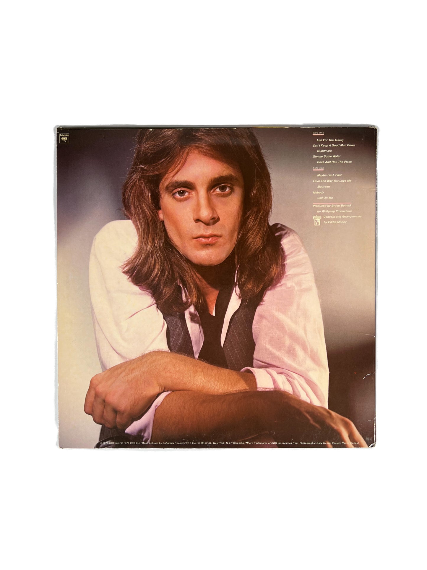 Vintage 12" Vinyl Record - Eddie Money - Life For The Taking - 1978