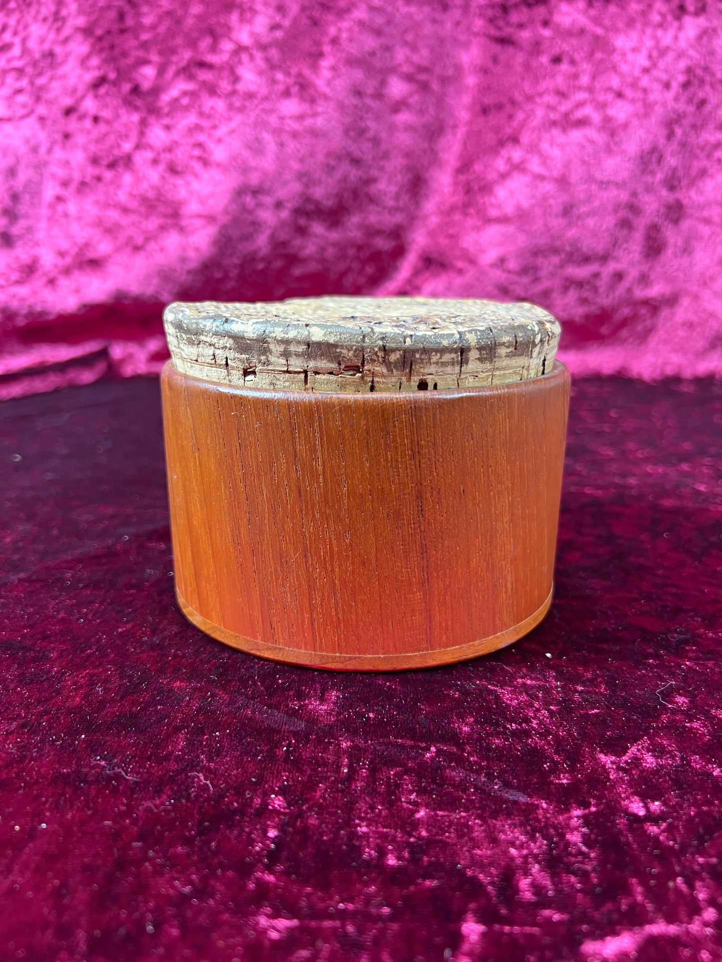 Vintage Tobacciana - Tobacco Container - Genuine Teakwood - Sowe - Sweden