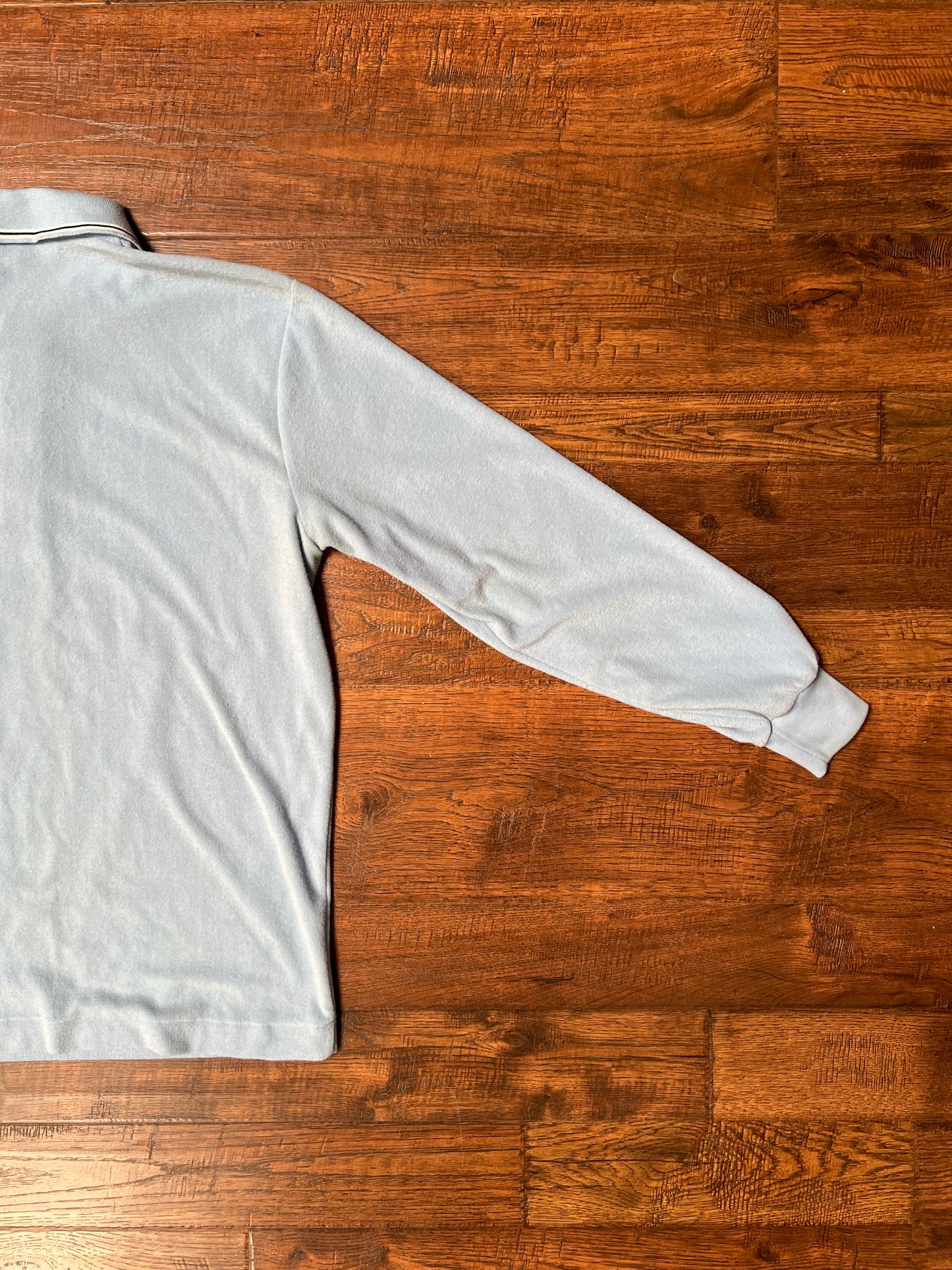 Vintage Clothing - Long Sleeve Polo - Baby Blue - Arnold Palmer - Medium
