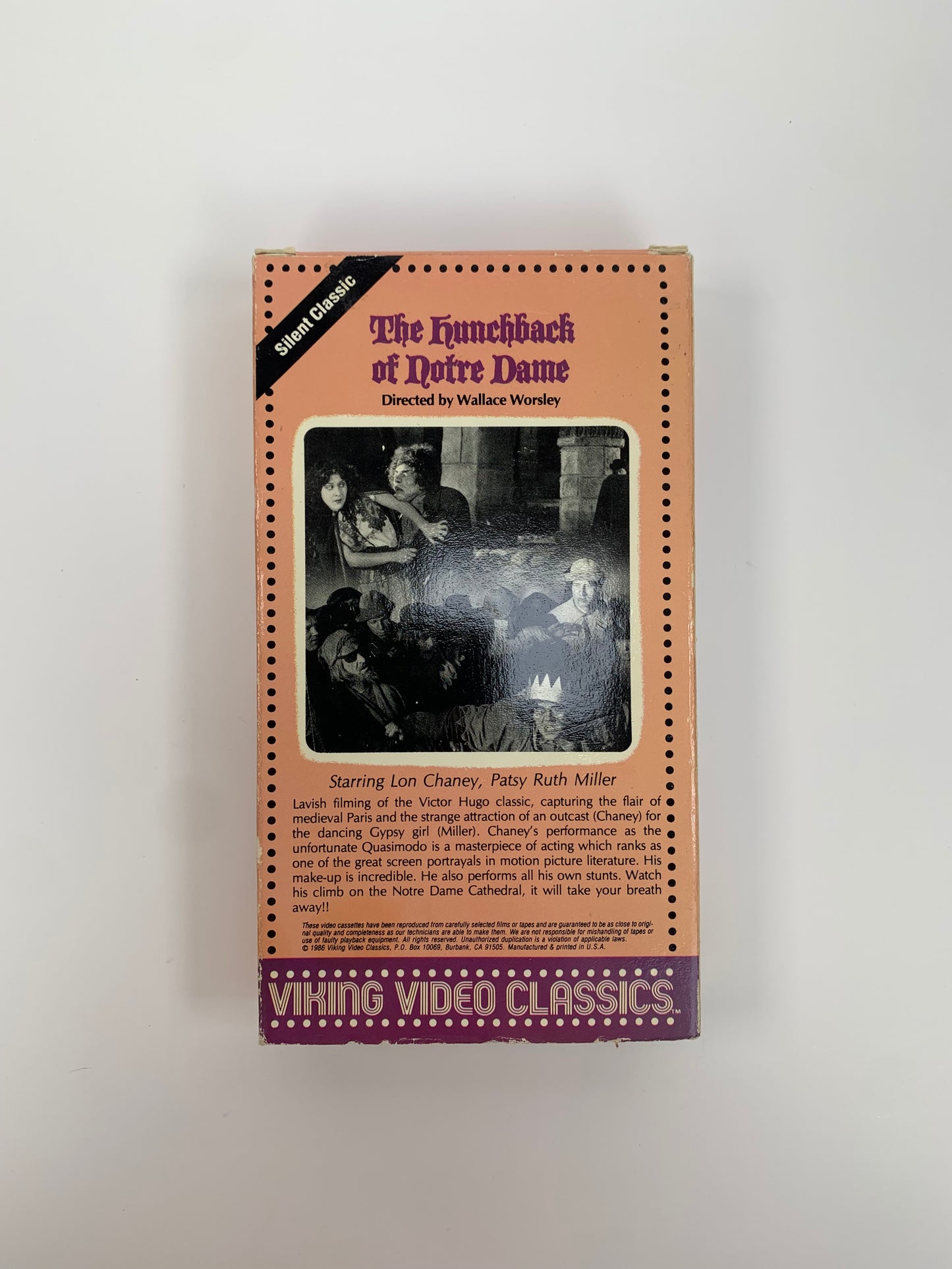 VHS - The Hunchback of Notre Dame - 1923