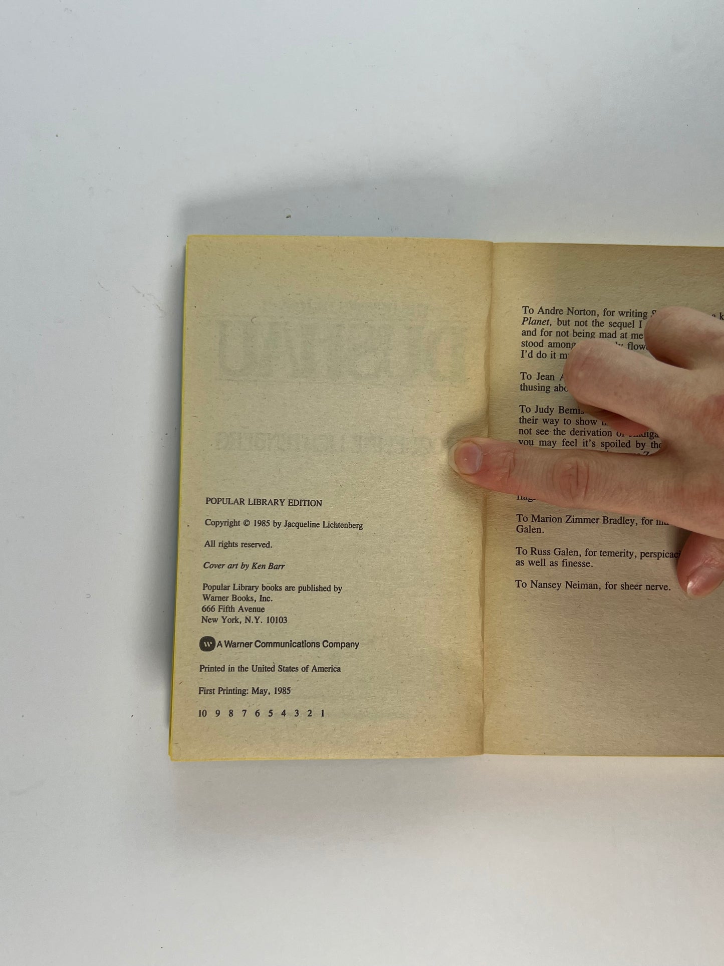 Vintage Paperback - Dushau - The Dushau Trilogy #1 - Jacqueline Lichtenberg - 1985 Popular Library