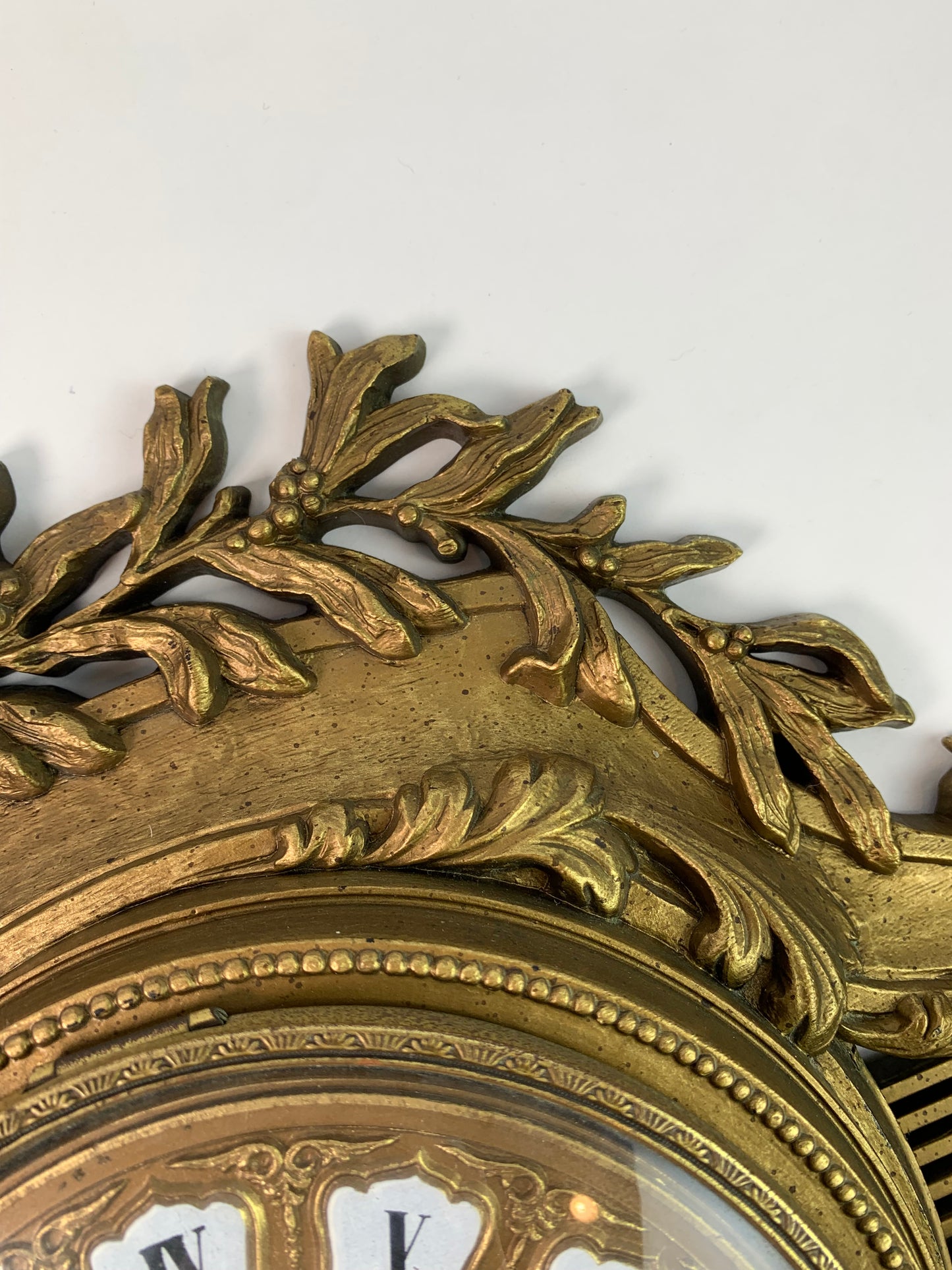Vintage Wall Decor - Ornate Hollywood Regency Clock - Burwood - 1968