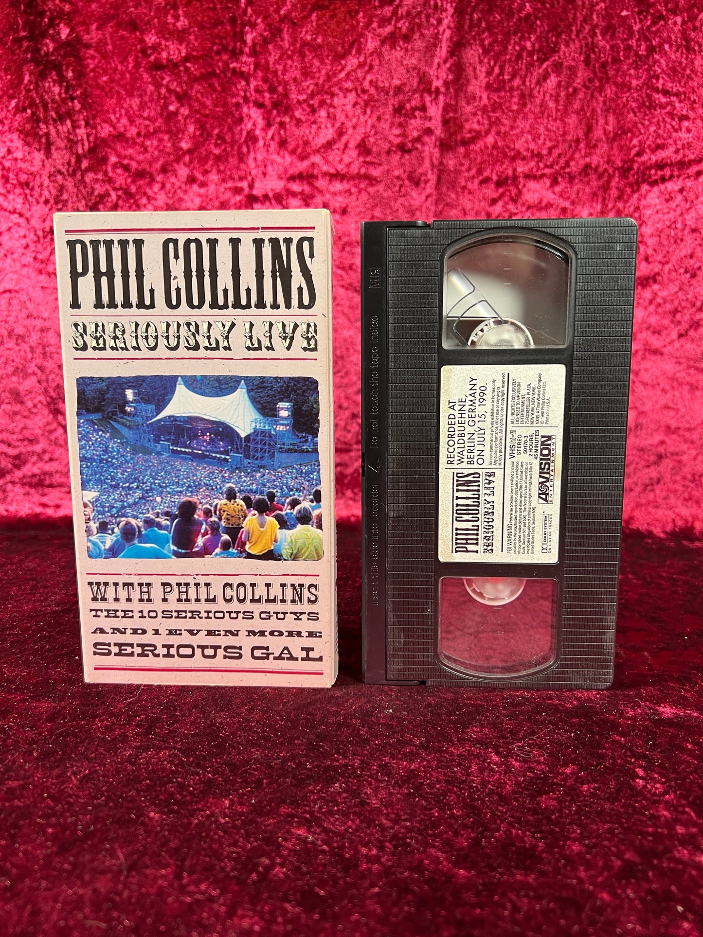 VHS - Phil Collins Seriously Live - 1990