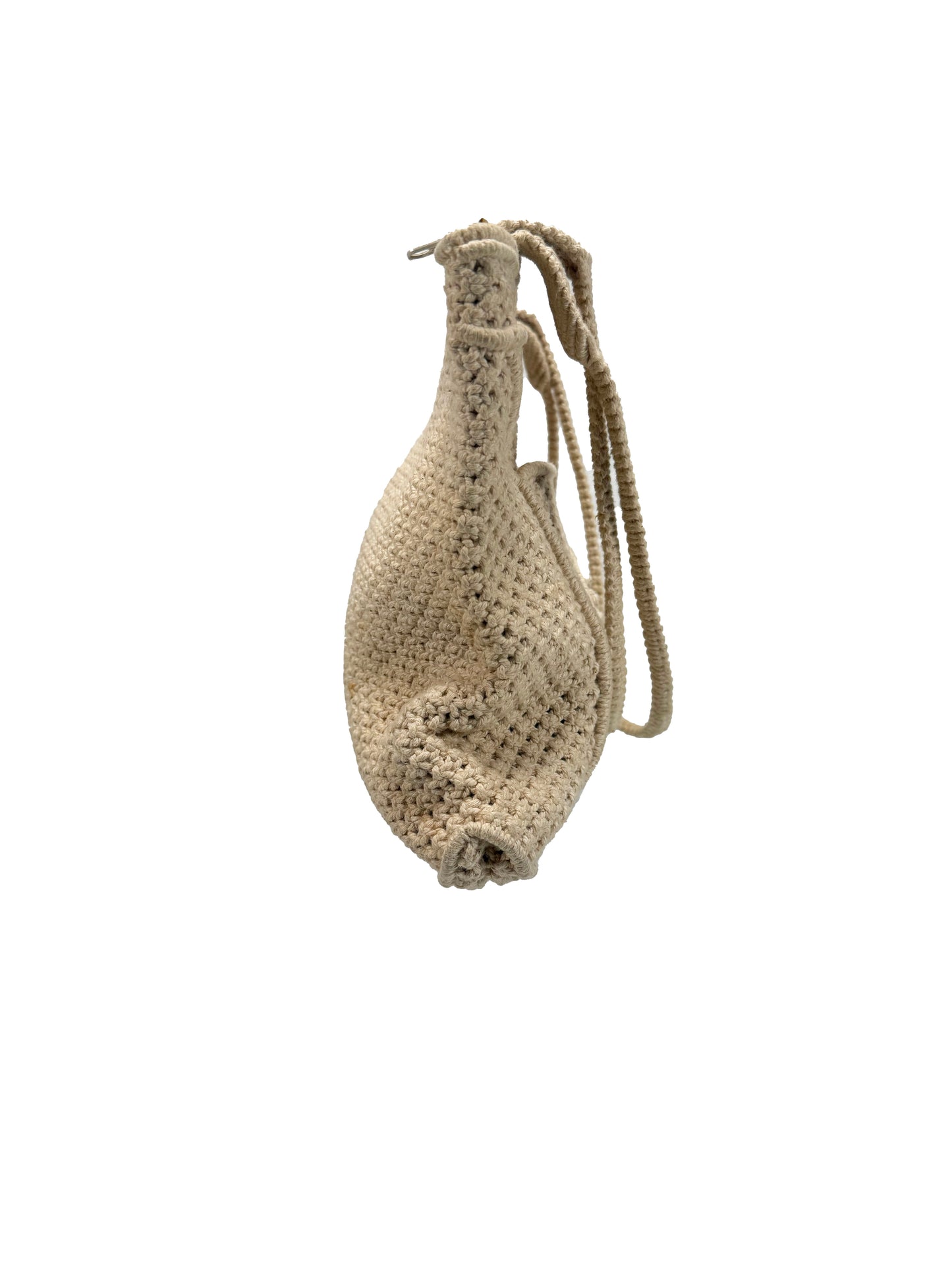 Vintage Purse - Jute Crocheted Shoulder Bag