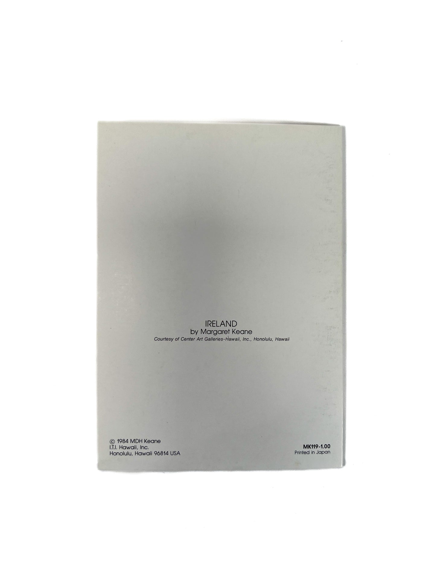 Vintage Ephemera - Greeting Card - Little Big Eyes - Ireland - Margaret Keane - 1984