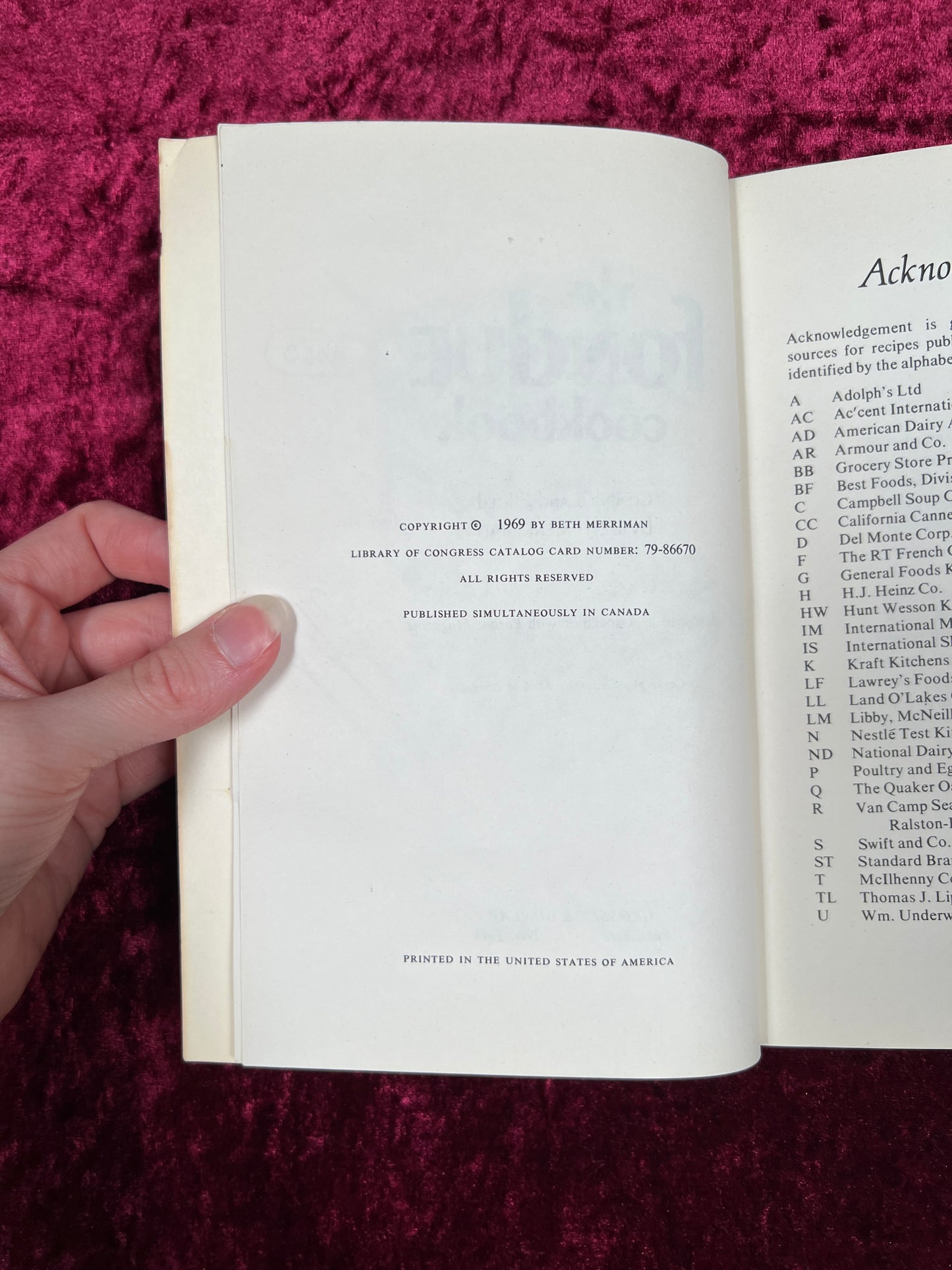 Vintage Paperback - The Fondue Cookbook - Beth Merriman - 1969