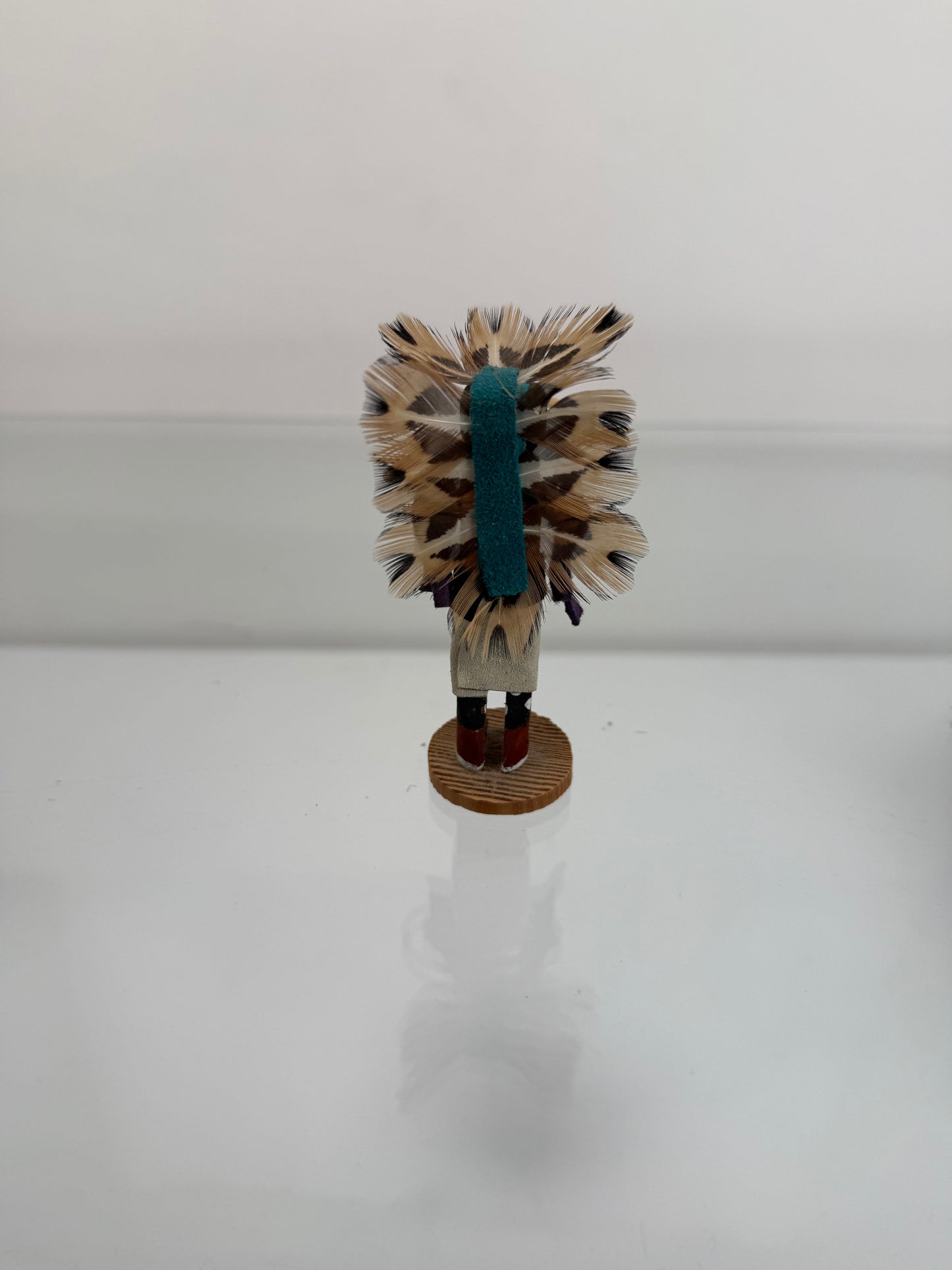 Vintage Kachina Doll - 3.5" Tall Navajo Miniature - Hand Painted Hoop Dancer