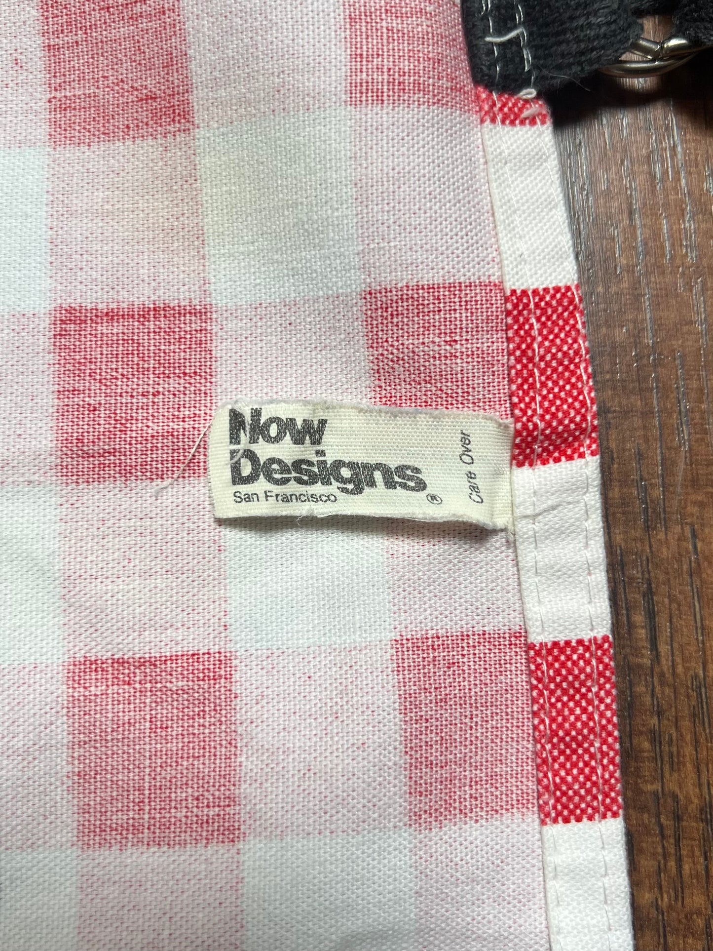 Vintage Clothing - Full Apron - Red Picnic Gingham - For This I Spent 4 Years In College? - Now Designs San Francisco