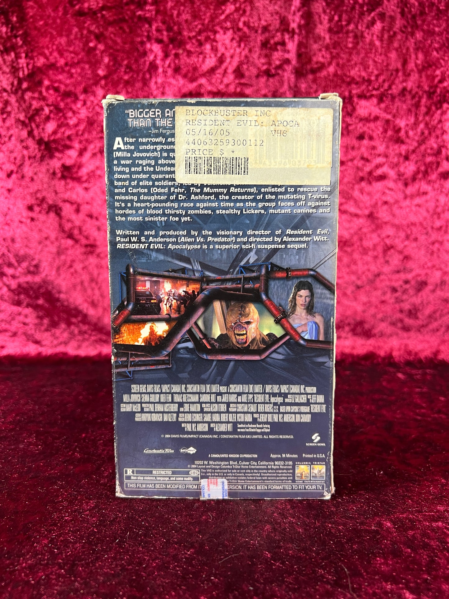 VHS - Resident Evil: Apocalypse - 2004