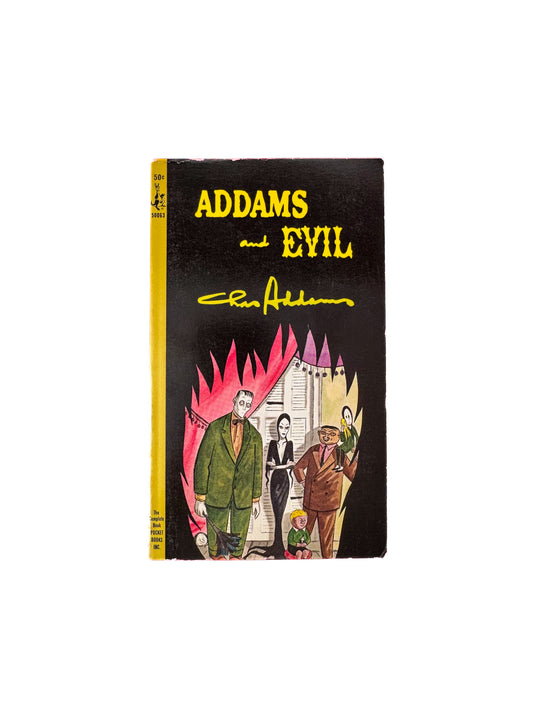 Vintage Paperback - Addams and Evil - Chas Addams - 1965 Pocket Cardinal Edition