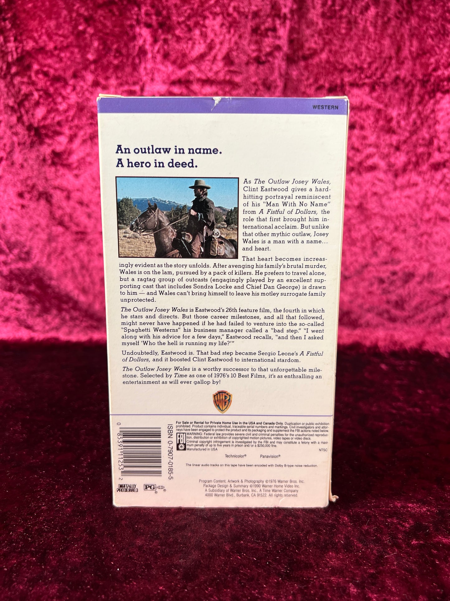 VHS - The Outlaw Josey Wales - 1976