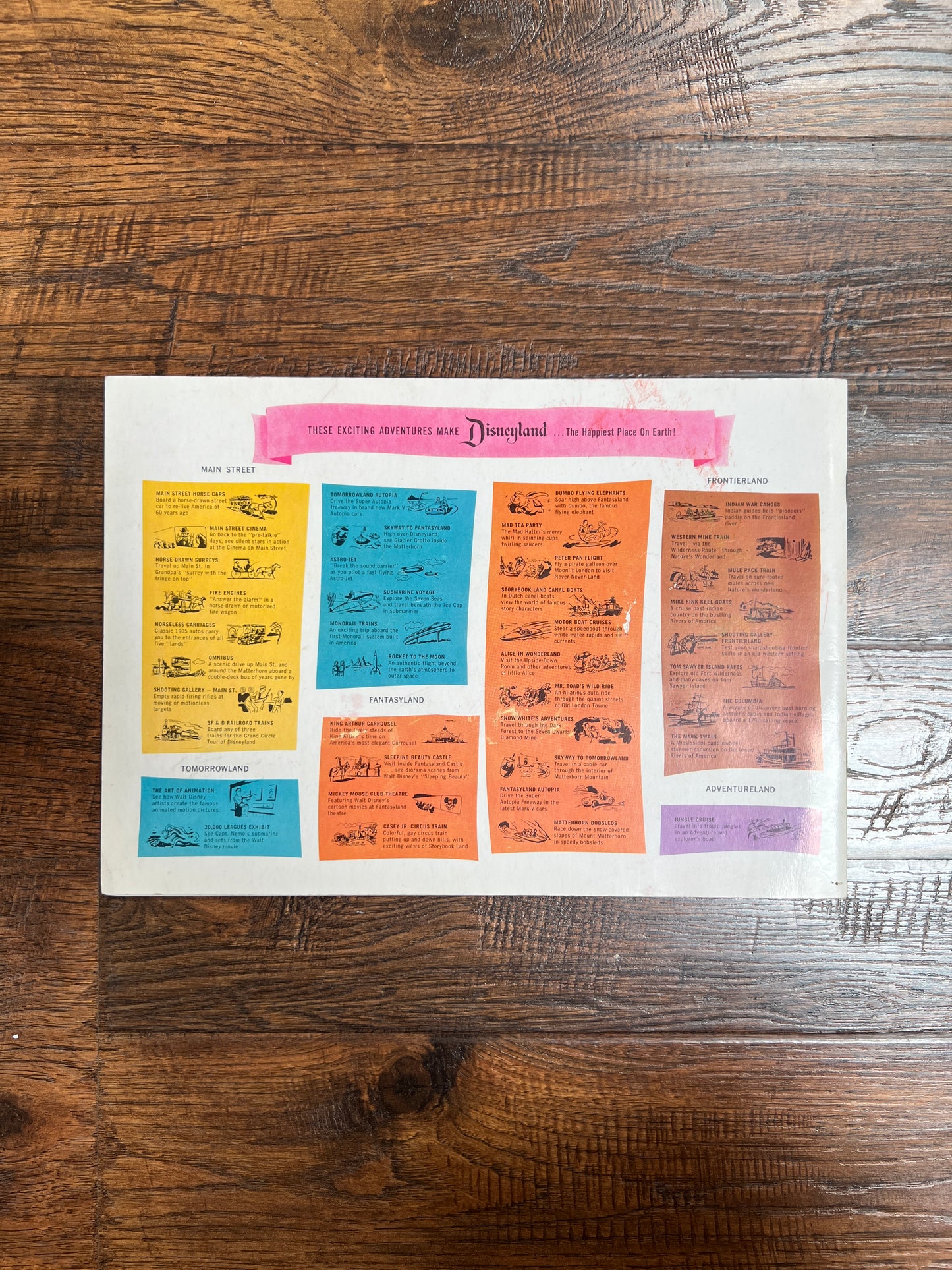Vintage Ephemera - Walt Disney's Guide To Disneyland - 1960