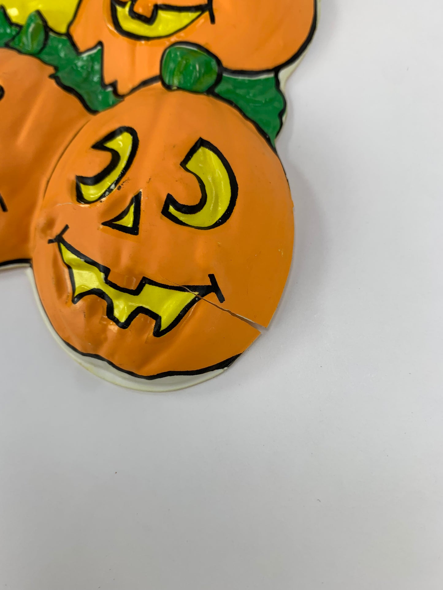 Vintage Halloween 3D Vacuform - Jack-O-Lantern Patch - #2