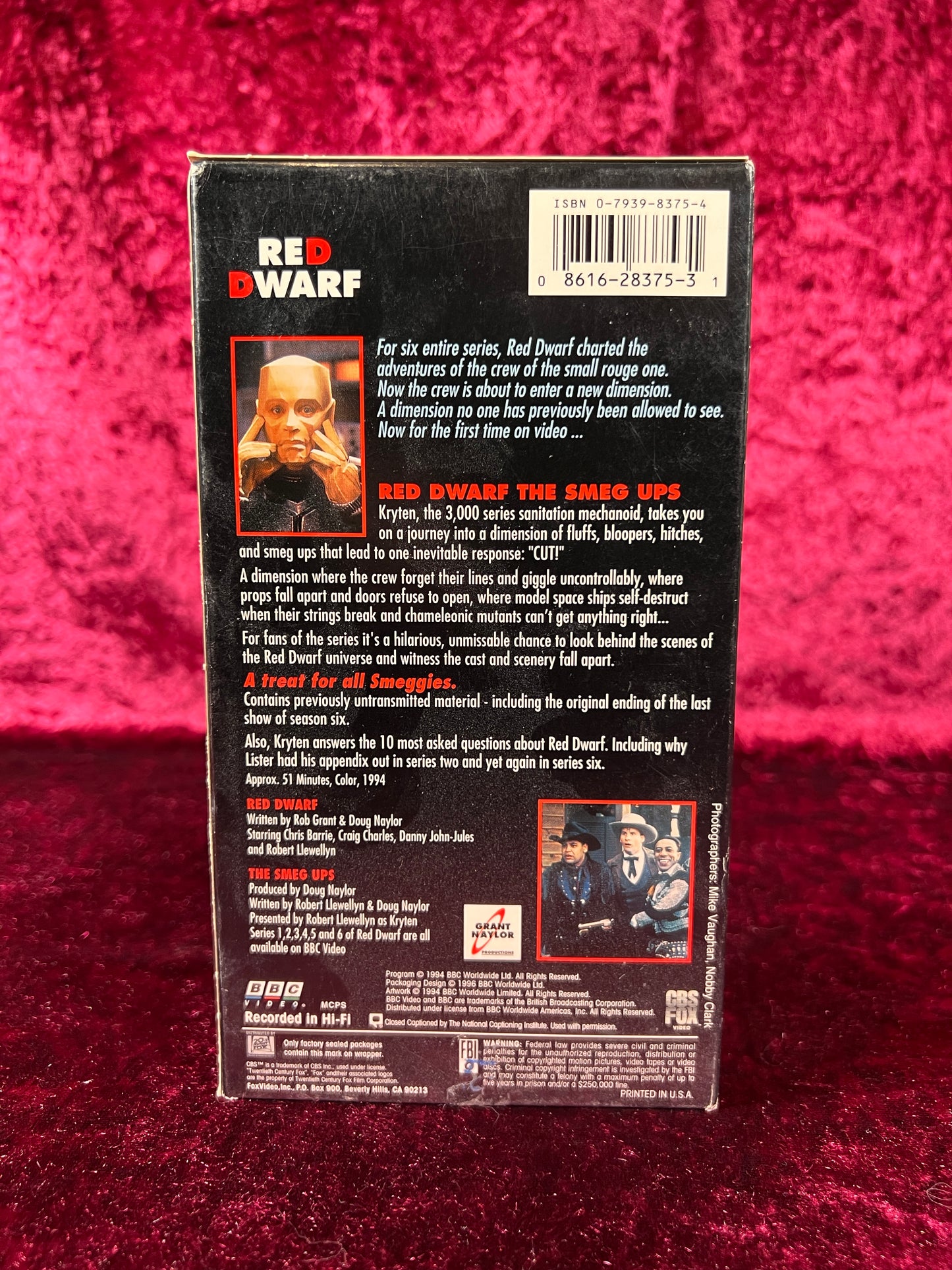 VHS - Red Dwarf: Smeg Ups - 1994