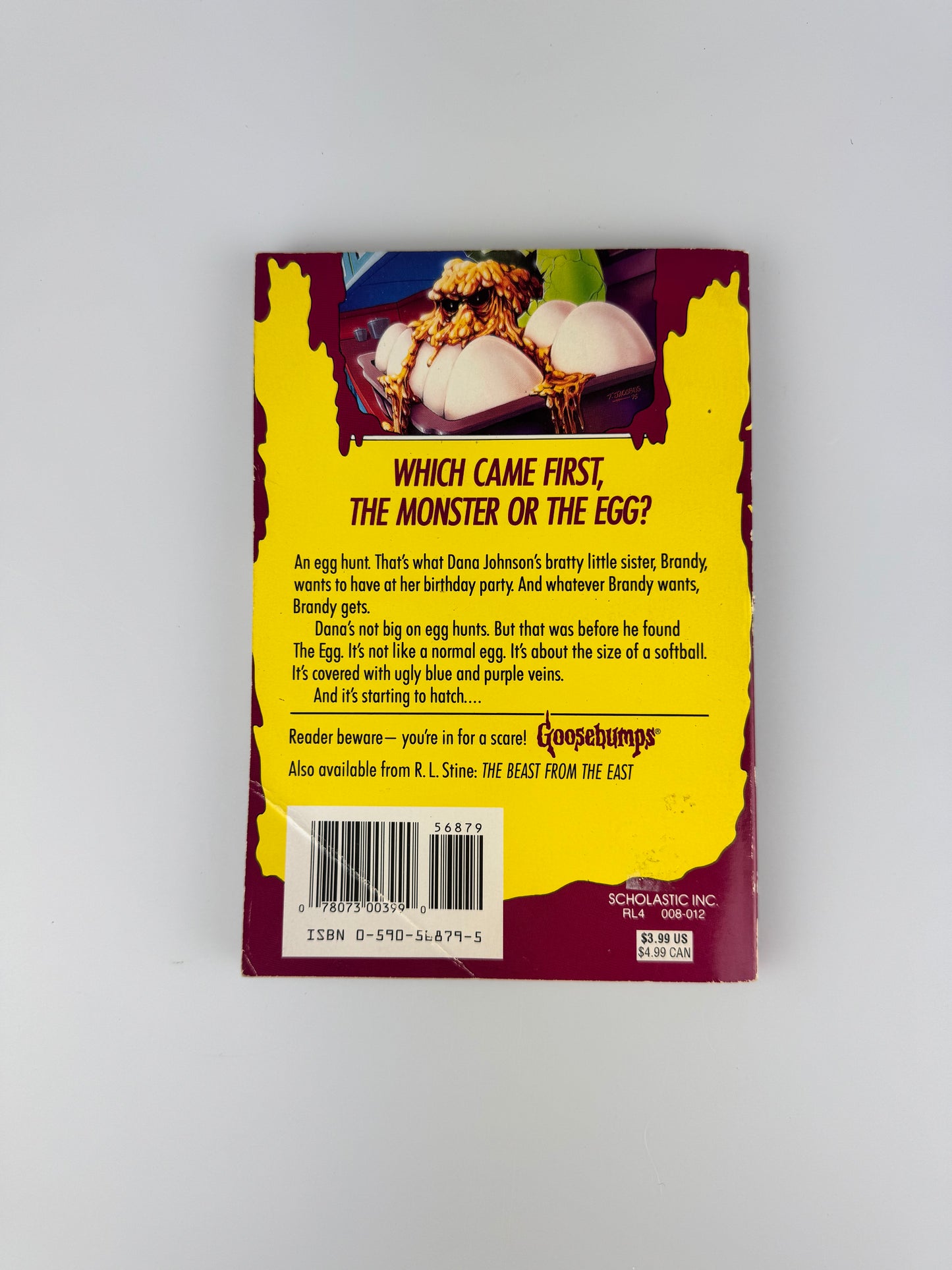 Vintage Horror Paperback - Original 1990s Goosebumps Book - R.L. Stine