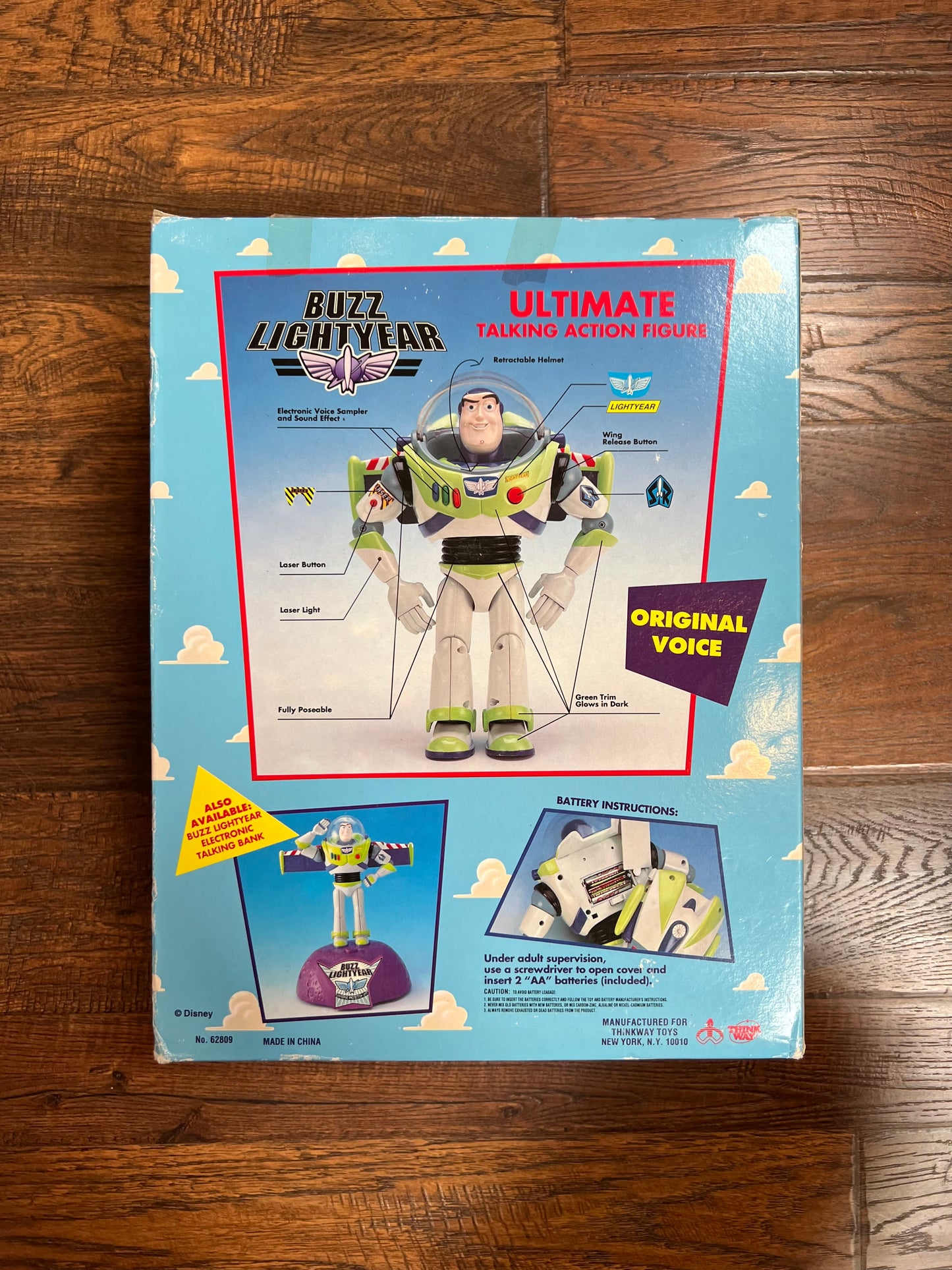 Vintage Collectibles - Buzz Lightyear Ultimate Talking Action Figure - Toy Story - New In Box