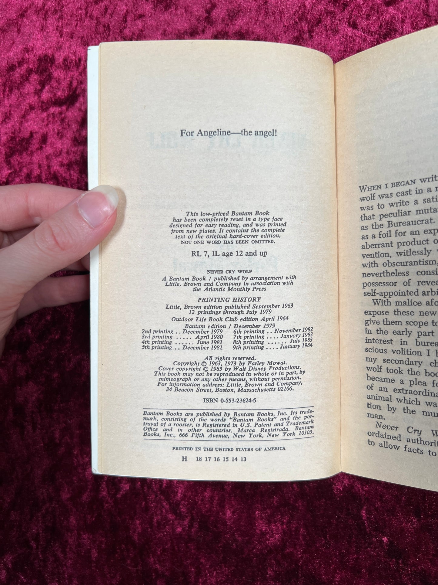 Vintage Paperback - Never Cry Wolf - Farley Mowat - 1983