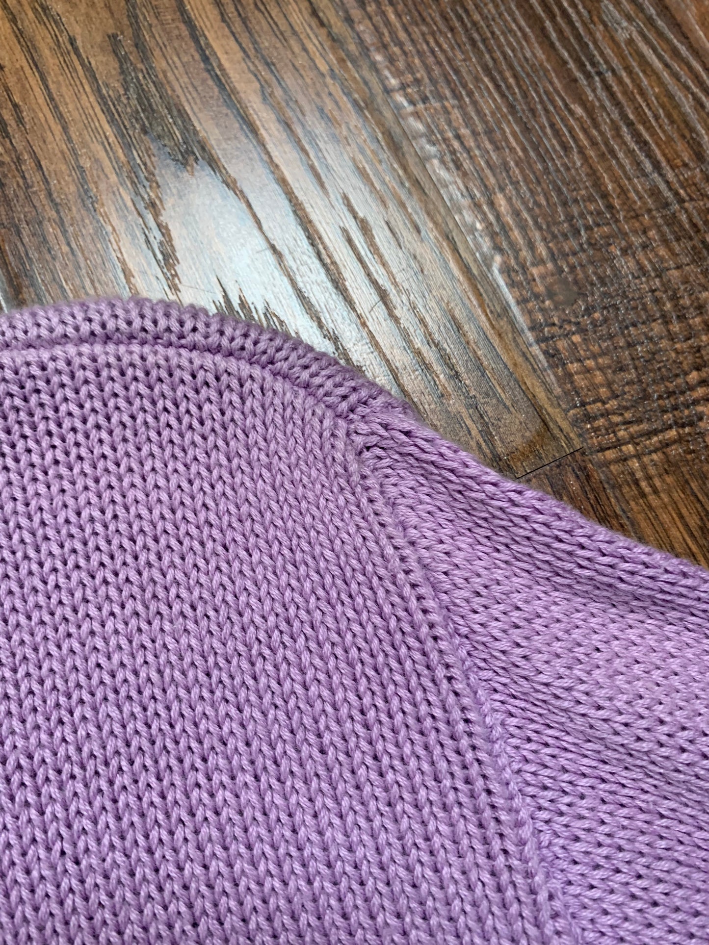 Vintage Clothing - Knit Crewneck Sweater - Lilac - Toppers - Small - Made In U.S.A.