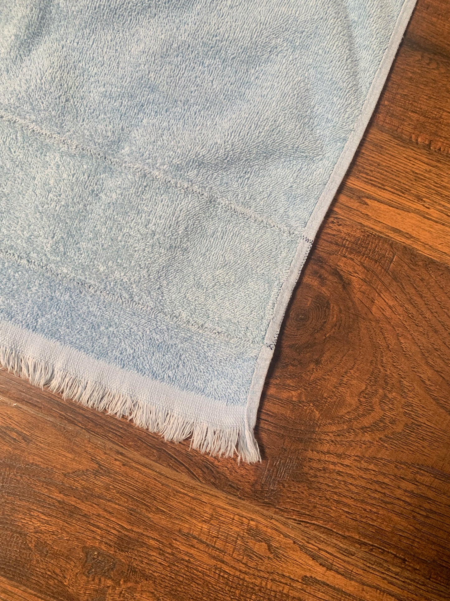 Vintage Dundee Decorative Hand Towel Set - Baby Blue with Floral Ribbon