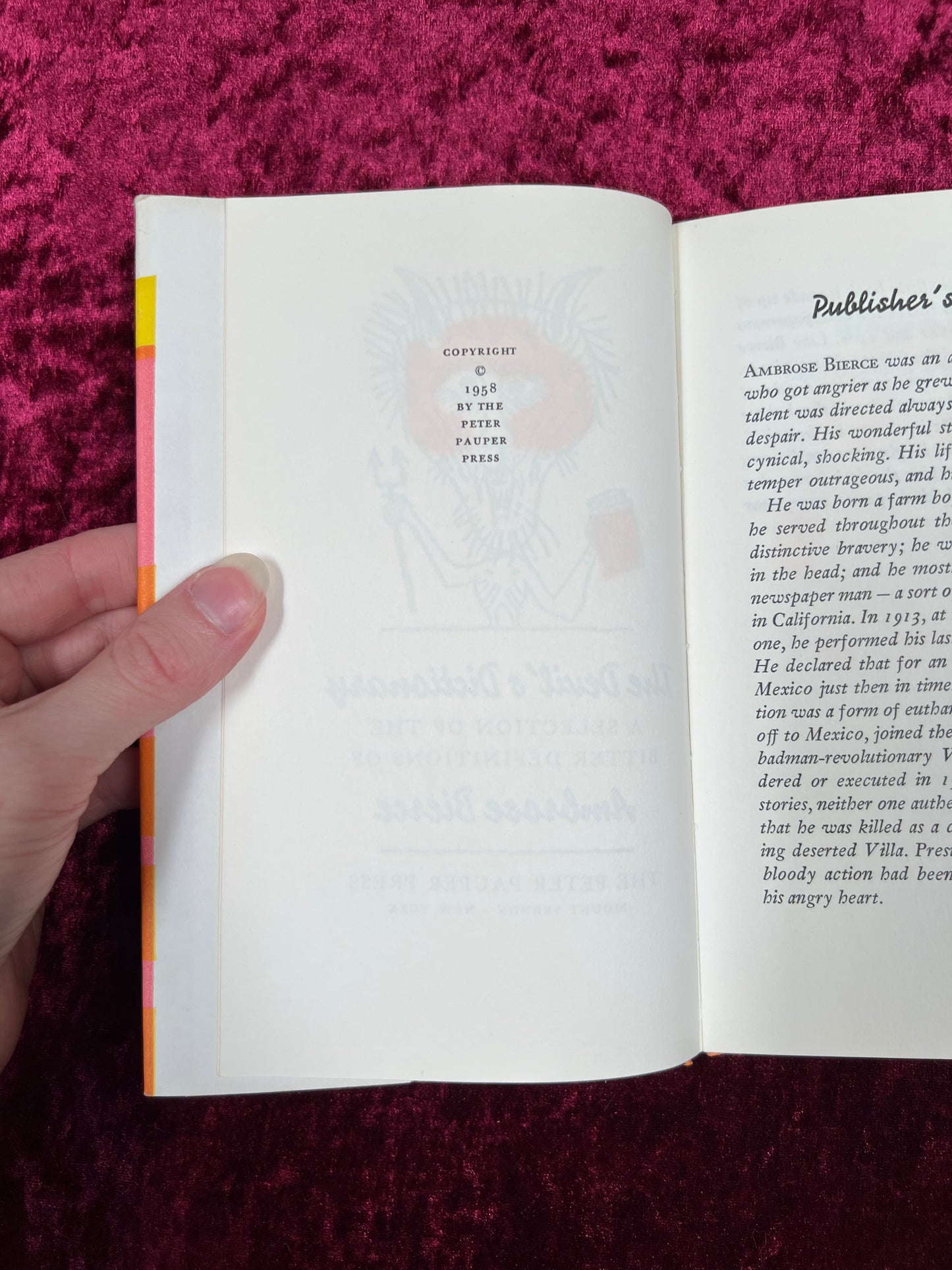 Vintage Paperback - The Devil's Dictionary - Ambrose Bierce - 1958