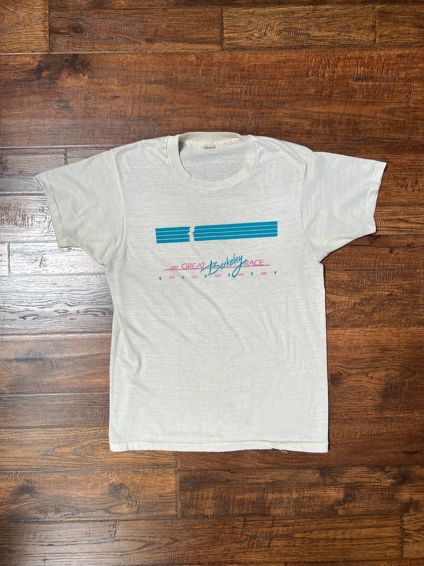 Vintage T-Shirt - The Great Berkeley Race - Screen Stars - Large