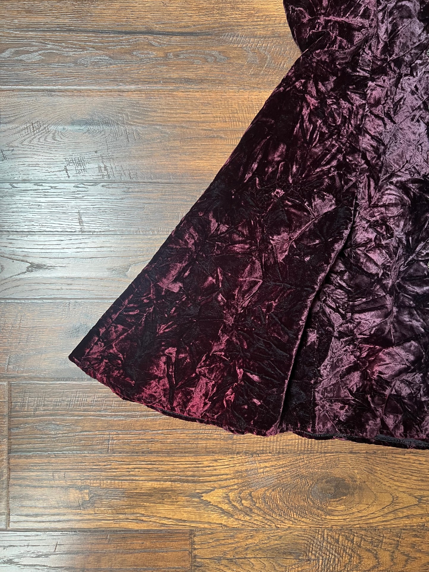 Vintage Clothing - Skater Dress - Off Shoulder - Purple Velvet - Medium - Rampage