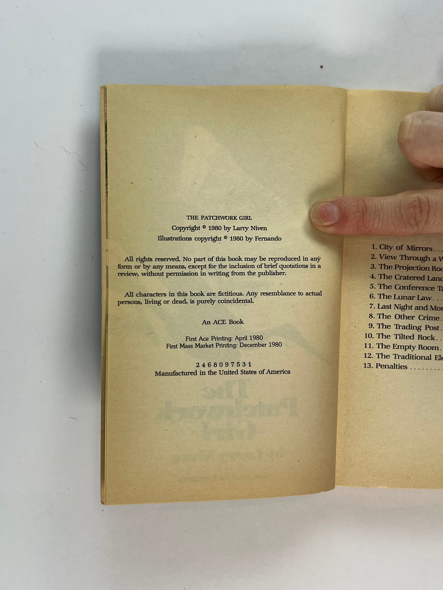 Vintage Paperback - The Patchwork Girl - Larry Niven - 1980 Ace Book