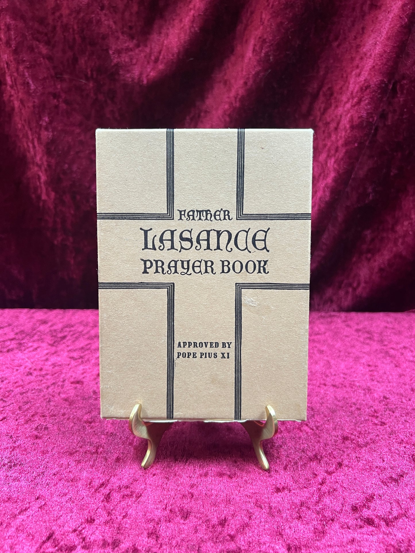 Vintage Religio - Prayer Book - Father Lasance Happiness In Goodness - 1953