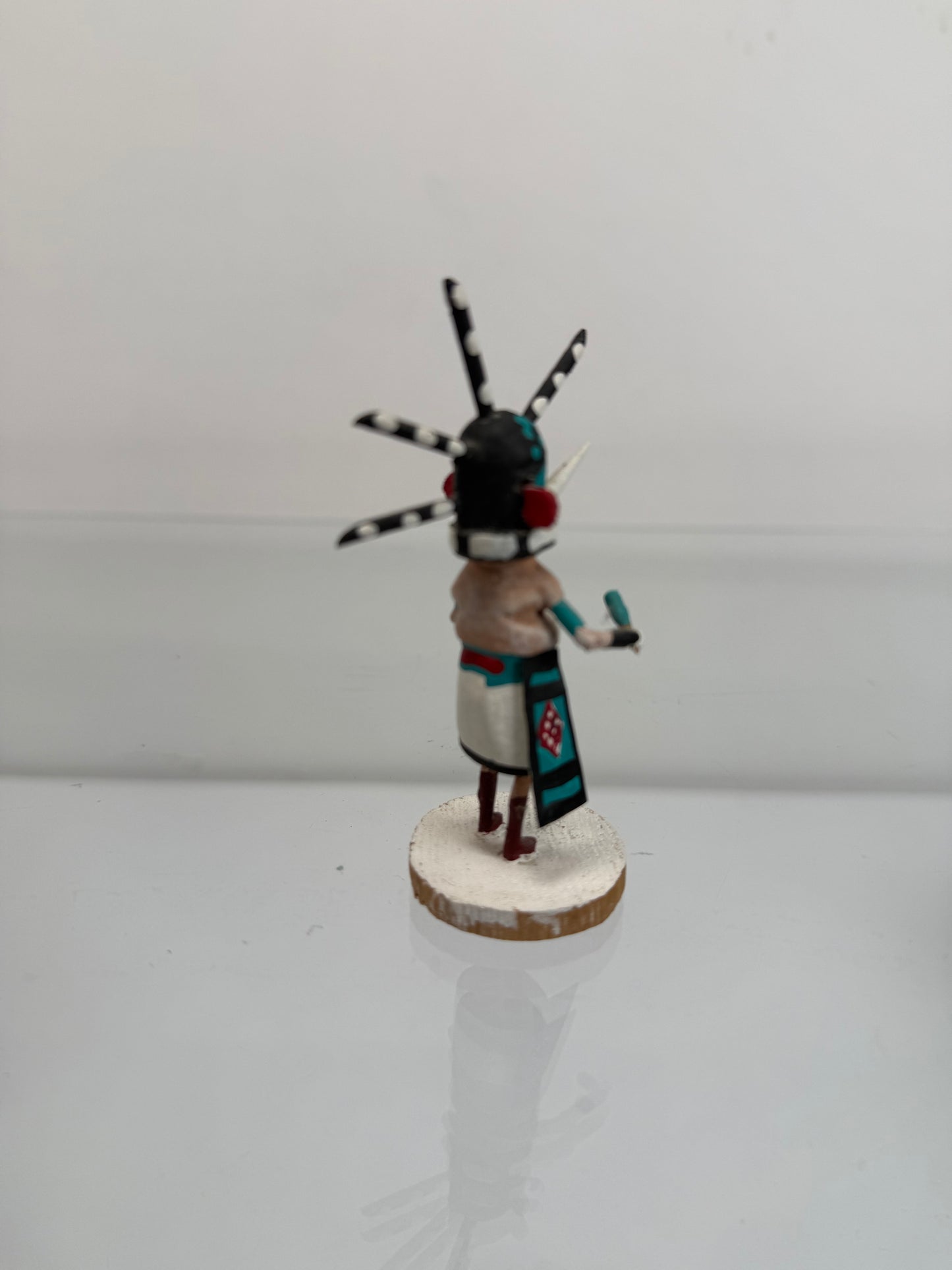 Vintage Kachina Doll - 3.5" Tall Hopi Miniature - Hand Painted by Gordon Crook