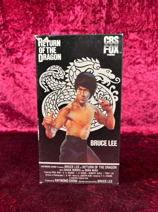 VHS - Return Of The Dragon - 1973