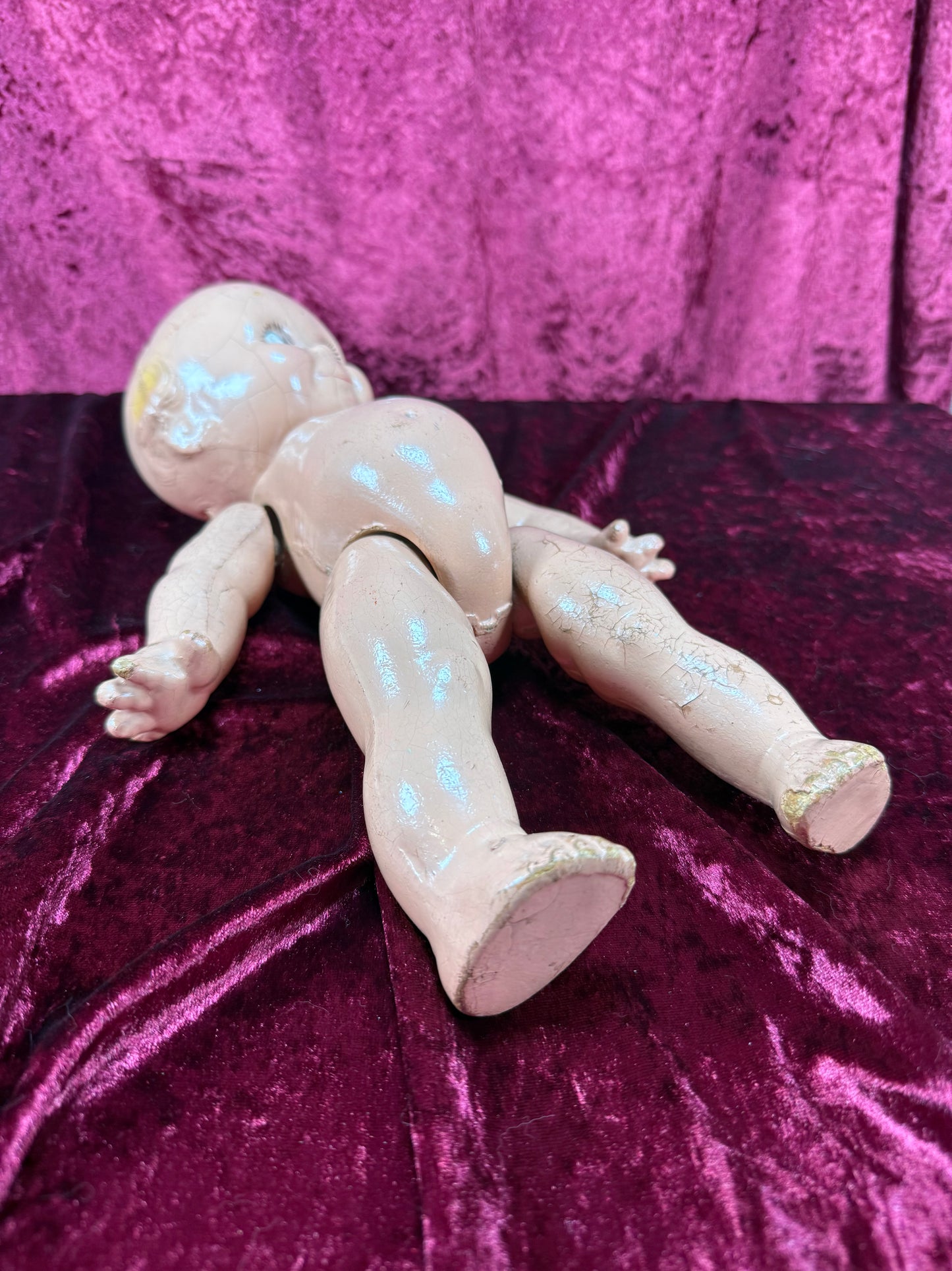 Vintage Halloween - Haunted Doll Parts - Disassembled Composition Kewpie